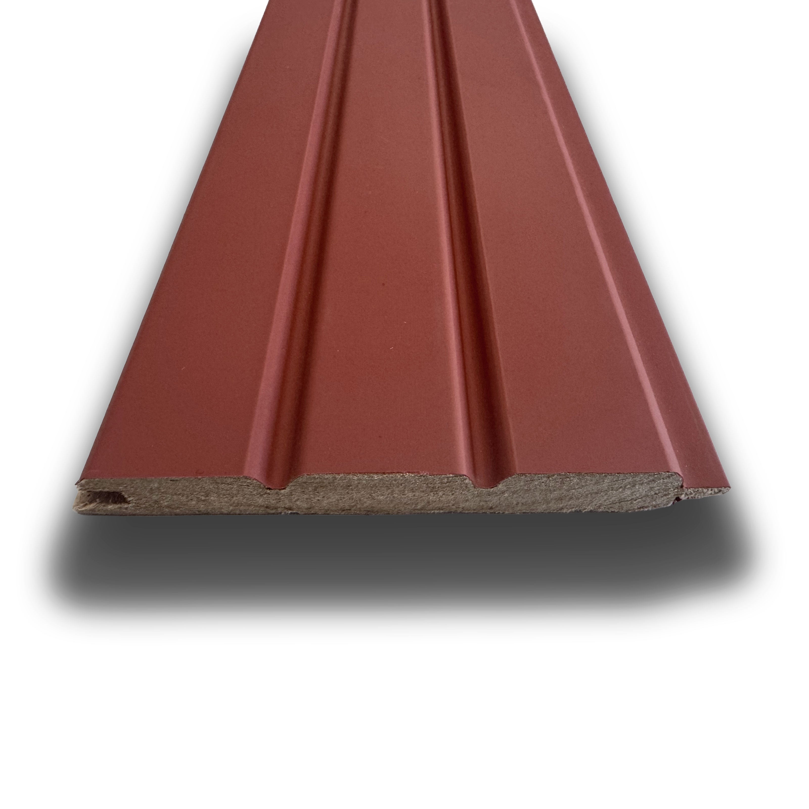 €5,35ml - Asta intera 14x117x2800mm di Rivestimento a Lamelli in fibra di legno SILK TOUCH - TERRACOTTA - Eternal Parquet