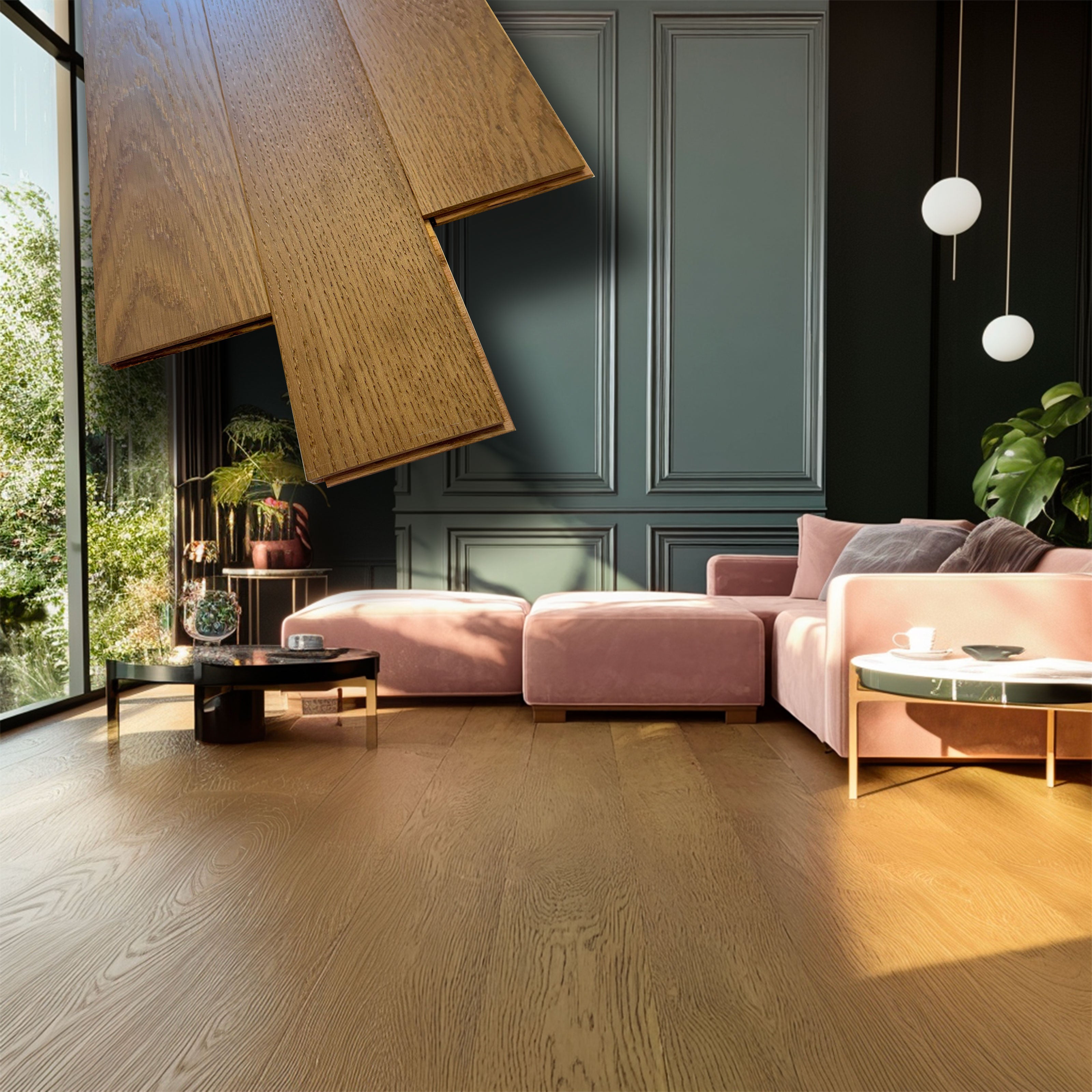 €32,99MQ *MEGA STOCK* Lotto da 183 mq di Listone prefinito ROVERE BRUNO Vern. Spazz. 13x90x400/1200mm (4 nobile) - Eternal Parquet