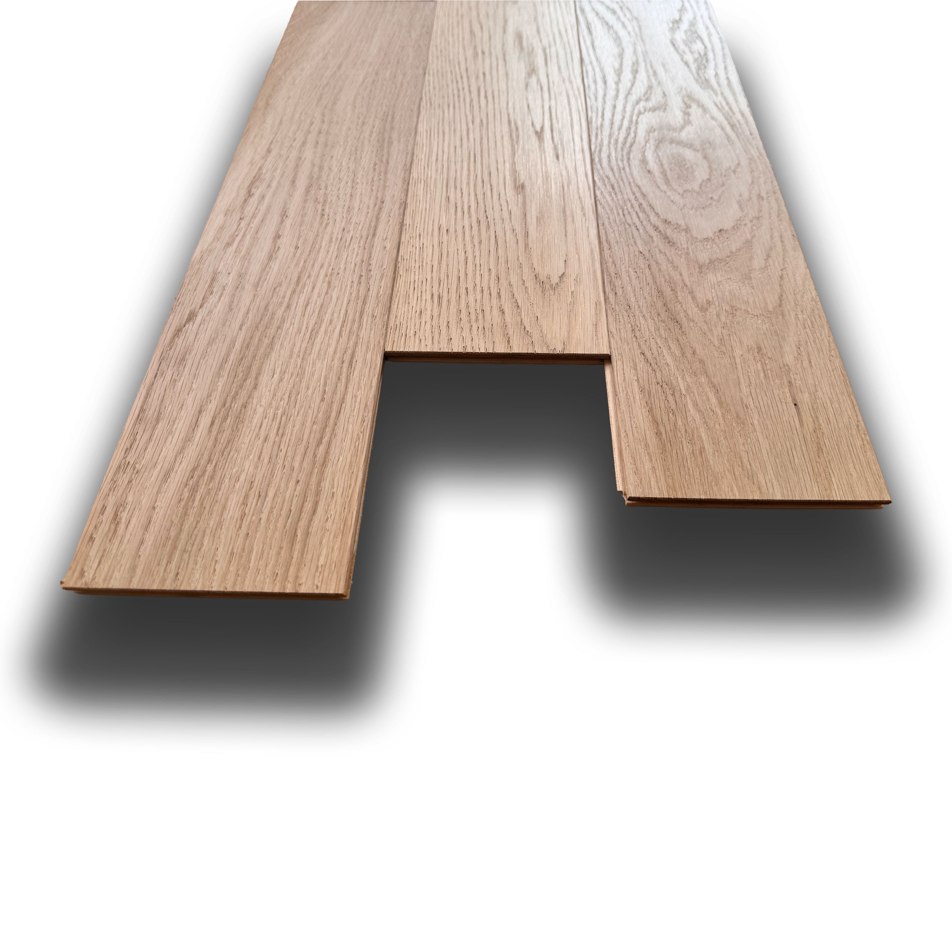 €26,99MQ *STOCK LUXURY* + Lotti da 75mq Listoni in Rovere prefinito prelevigato spazz. grezzo 10x120x500/1200mm (4mm nobile) - Eternal Parquet