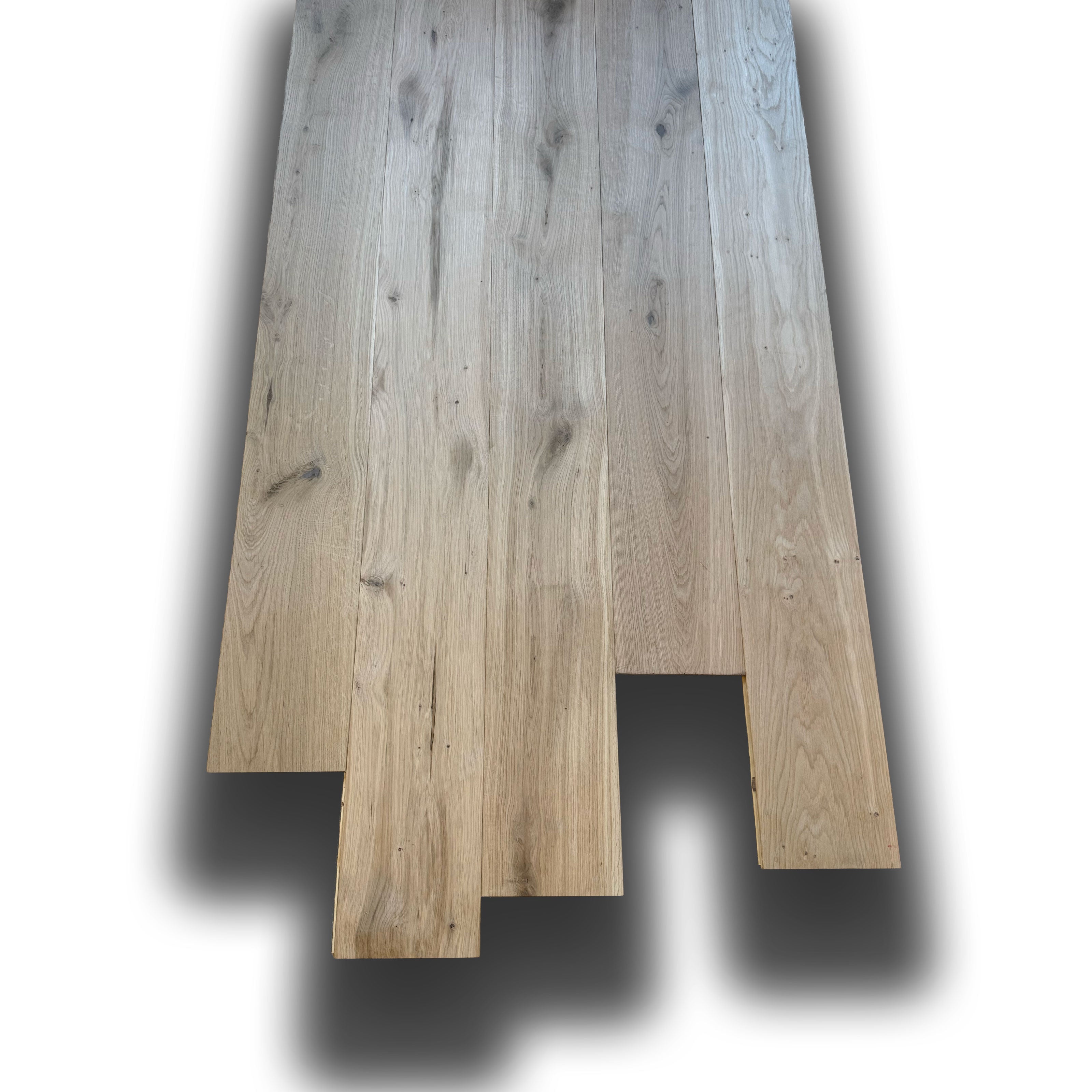€33,99MQ *STOCK LUXURY* + Lotti da 55mq Listoni in Rovere prefinito prelevigato grezzo 15x180x500/2100mm (3mm nobile) - Eternal Parquet