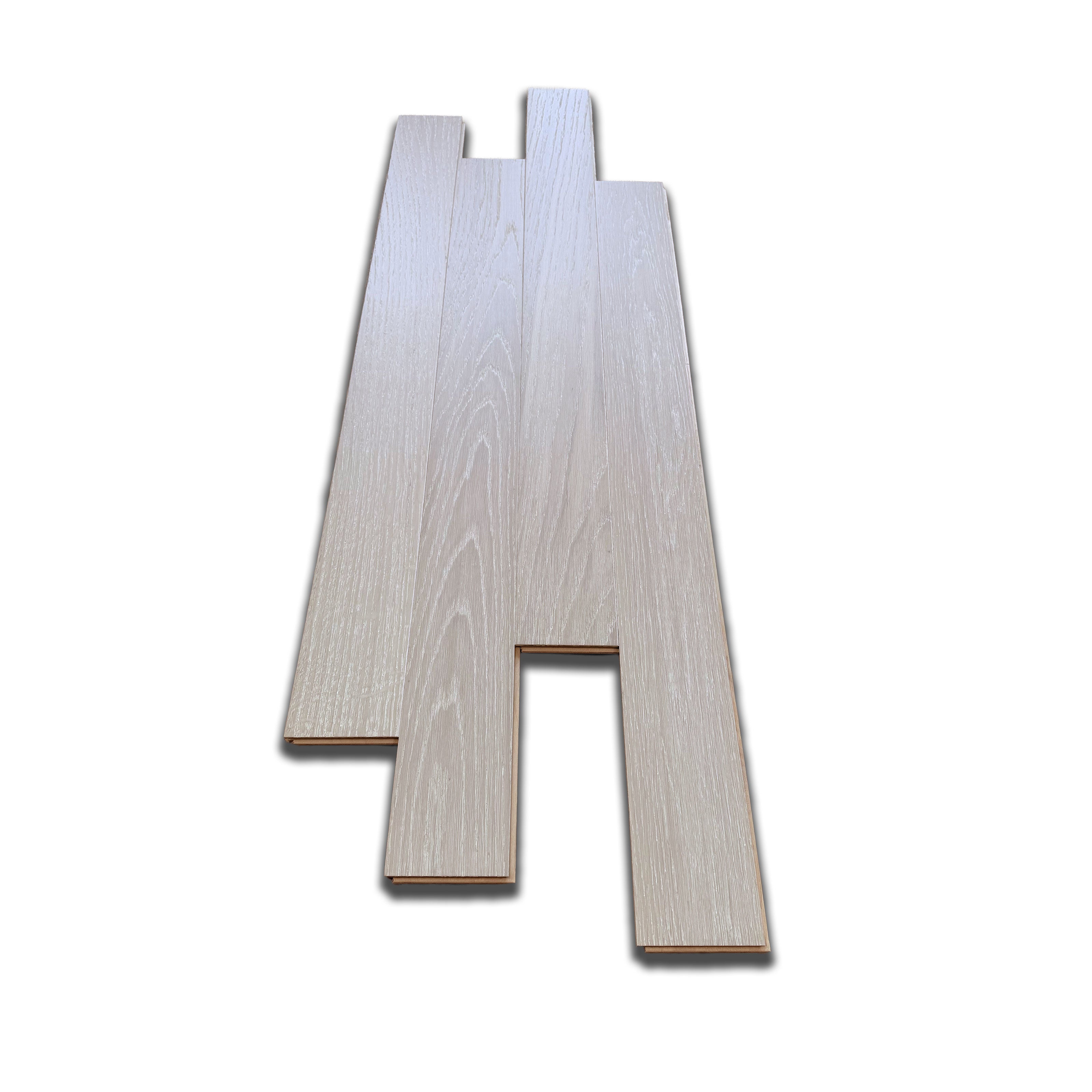 €29,99MQ *STOCK LUXURY* Lotti da 58mq Parquet ROVERE SBIANCATO spina italiana spazz. 14,5x90x900mm (3mm nobile) - Eternal Parquet