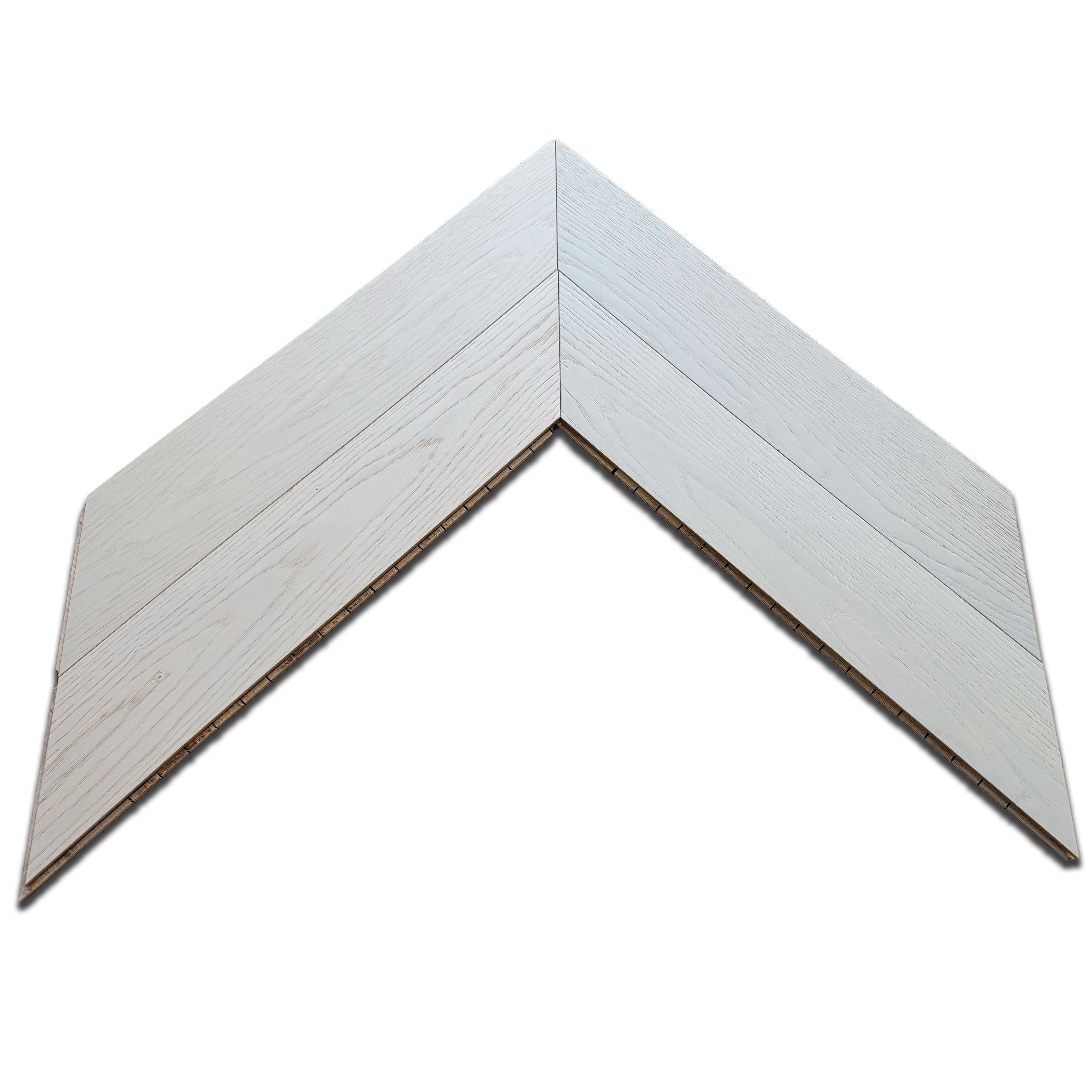 €39,90mq * STOCK GARBELOTTO * Lotto da 44mq di Parquet Rovere Grey White spazz. Bisell. 14x120x600 SPINA FRANCESE (4mm nobile)