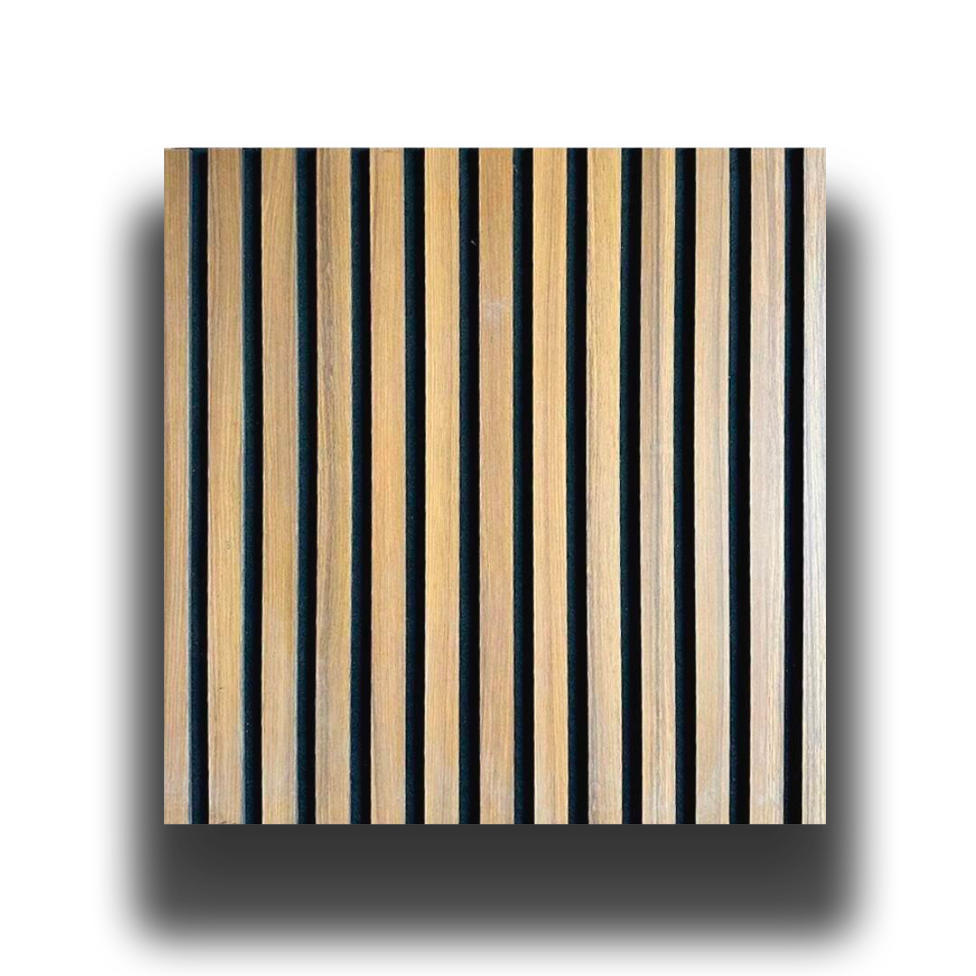 Pannello ACUSTICO Euroacustic Flex (1,65mq) a Lamelli in FIBRA DI LEGNO + feltro mis. 9x600x2750mm varie Texture - Eternal Parquet