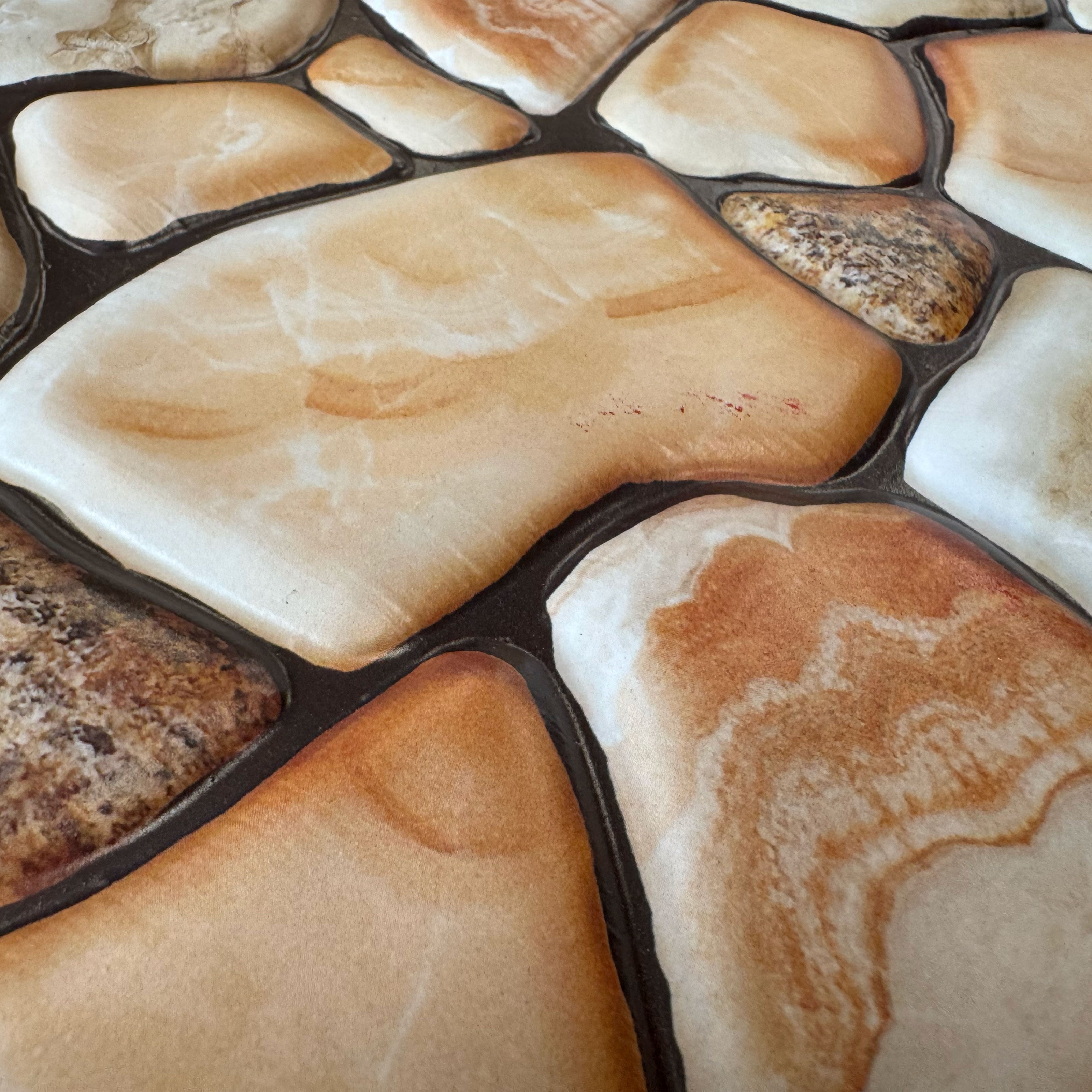 Piastrelle 3D a rilievo AUTOADESIVE in PVC 30x30cm Pietra, mattoni, marmo. Idrorepellenti - Eternal Parquet