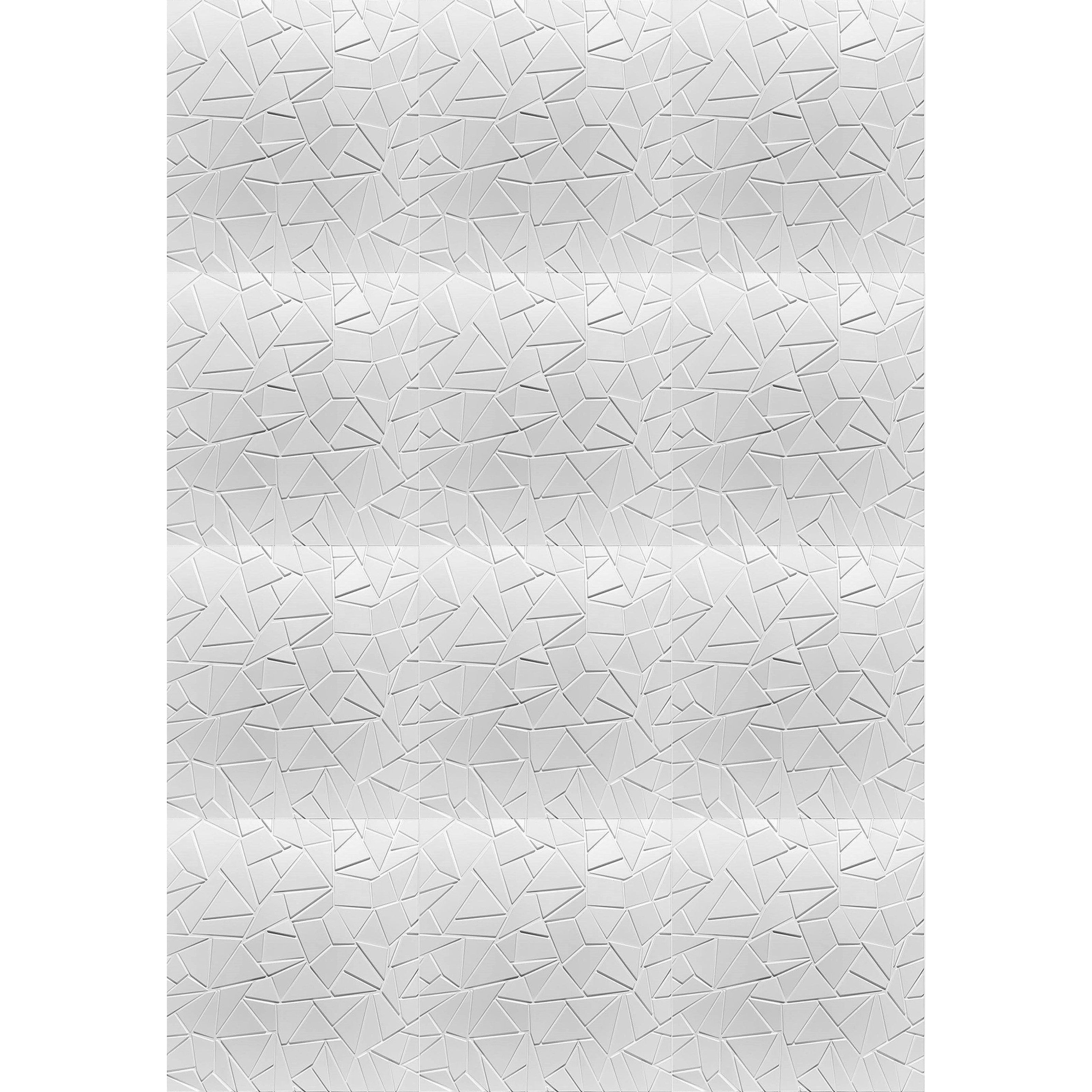 €3,49 pannello per boiserie a parete, rivestimento cassonato a soffitto e porte in PVC 3D 50X50cm mod. SCHEGGE - Eternal Parquet