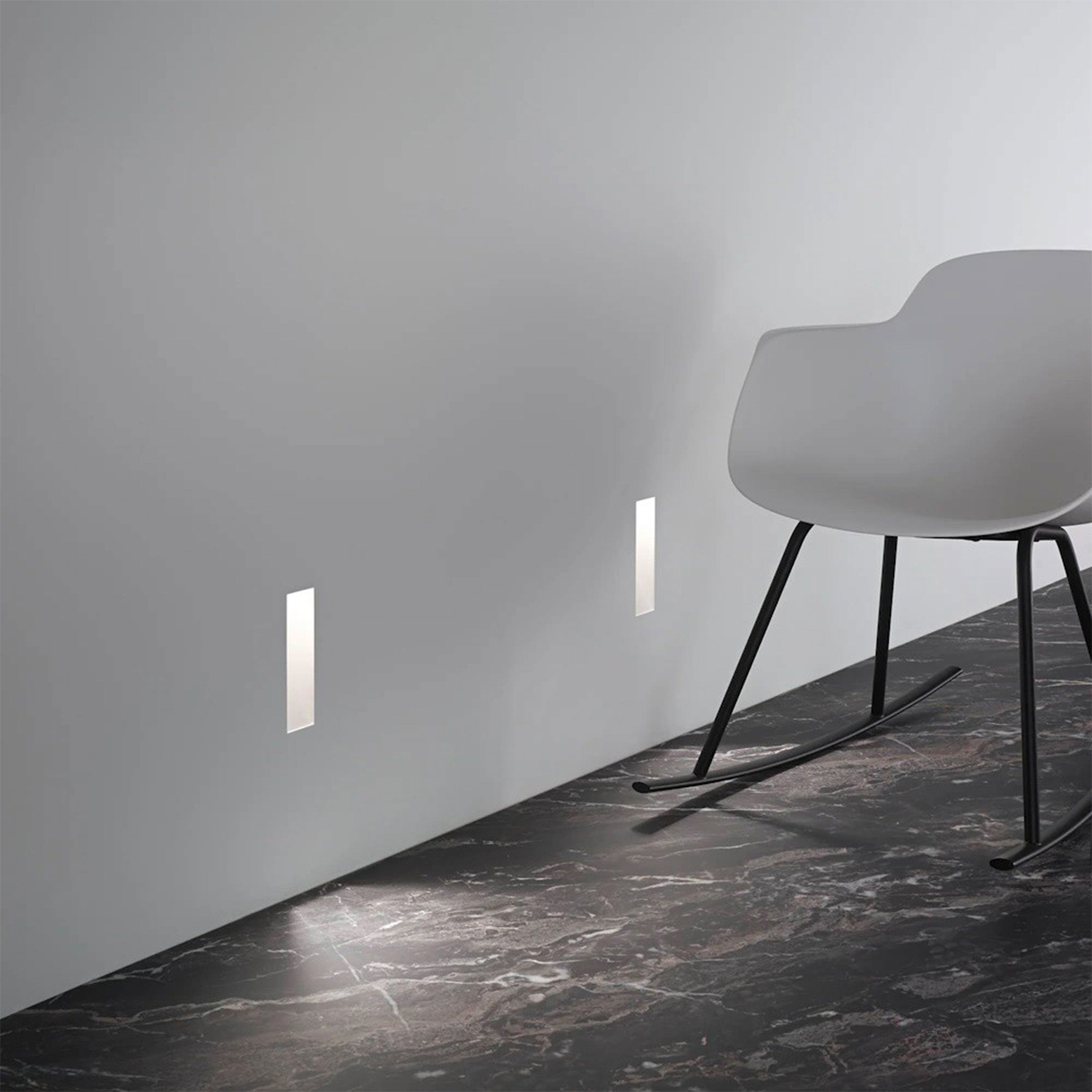 *STOCK* Portafaretto In Gesso Ceramico LED ad incasso Segnapasso 245x110mm 1X1W CREE XP-E IP20 3.2V - Eternal Parquet