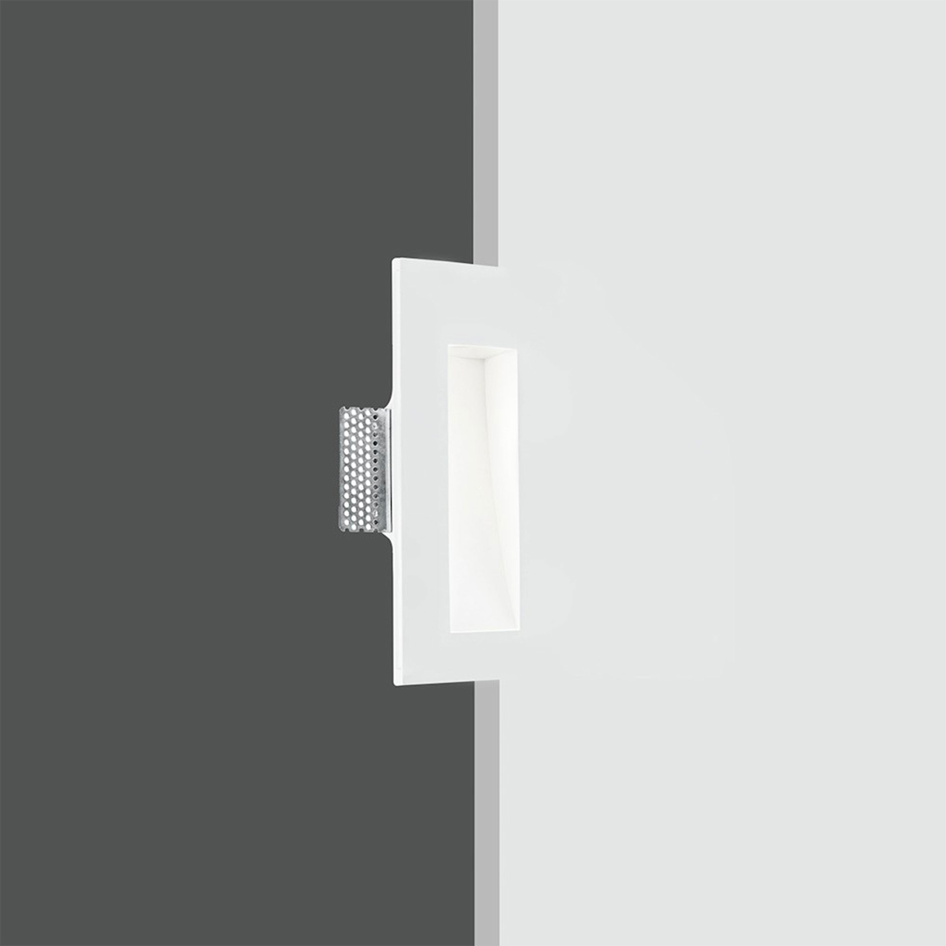 *STOCK* Portafaretto In Gesso Ceramico LED ad incasso Segnapasso 245x110mm 1X1W CREE XP-E IP20 3.2V - Eternal Parquet