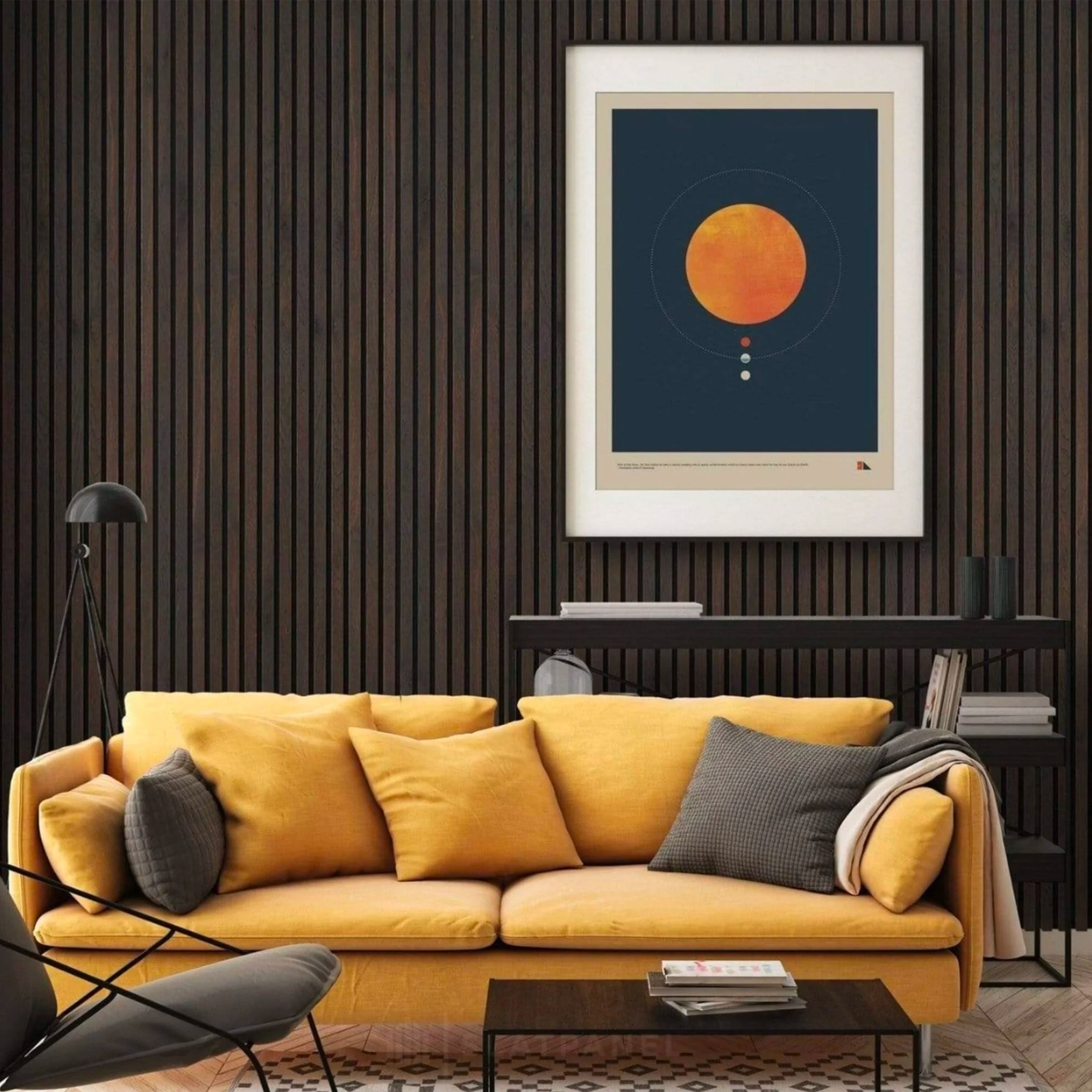 Pannello Lamelli da 1,36mq 22x526x2600mm ACUSTICO in VERO LEGNO di NOCE, ROVERE e R.THERMO - Eternal Parquet