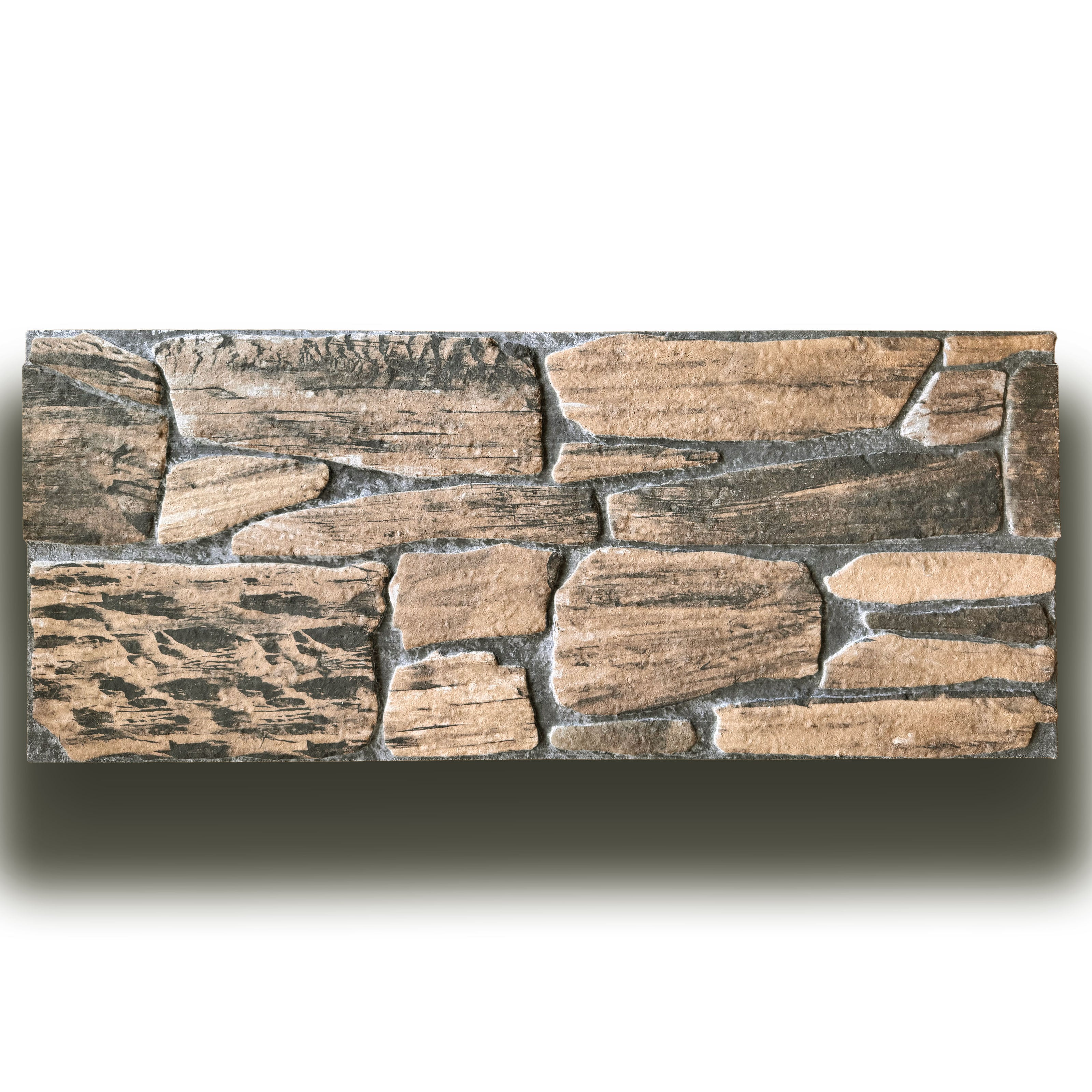 CAPPOTTO esterno - interno isolante in STYROFOAM 3D sp.2cm (120x50cm) con sabbiatura e malta Pietra rurale