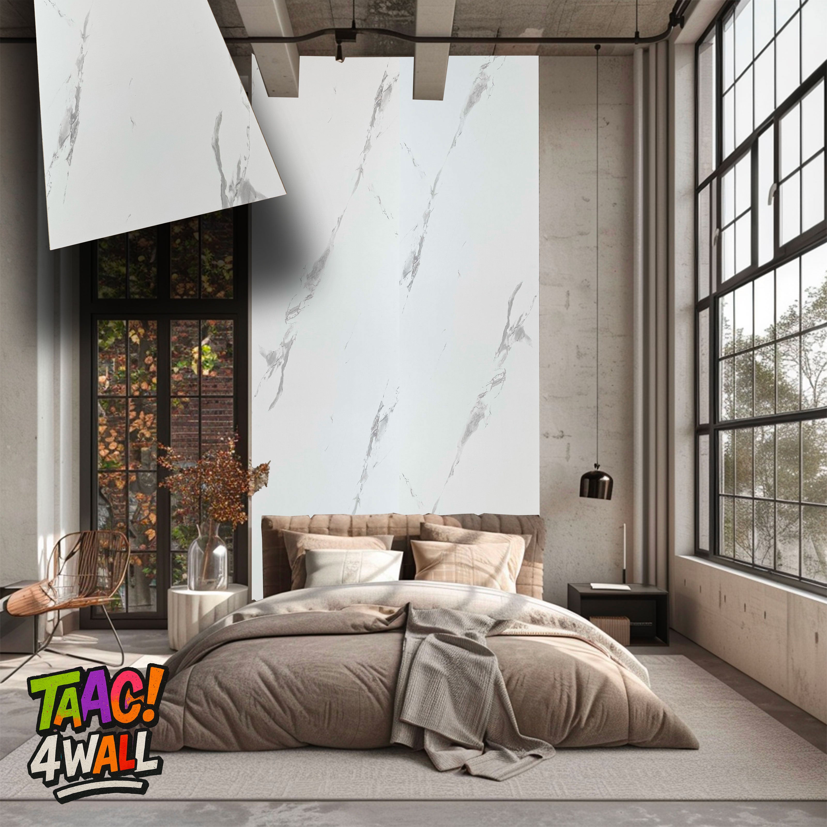 €16,99mq TAAC! 4WALL pacco da 5,76mq (4 pannelli) rivestimento a parete SPC Click 5x600x2400mm SUPERNOVA - Eternal Parquet