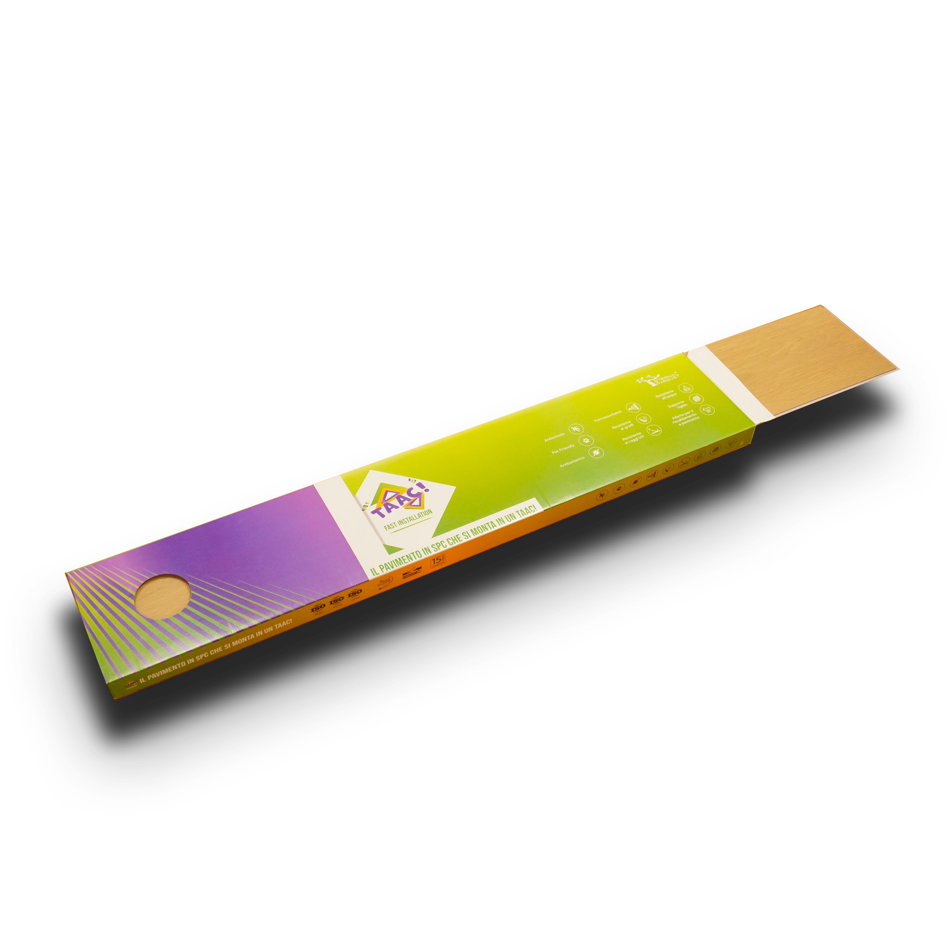 TAAC! il Maxilistone SPC in Polvere di Pietra ULTRAREAL Fast-click 6,5mm (sp.5+1,5) 1524x228mm BELLATRIX - Eternal Parquet