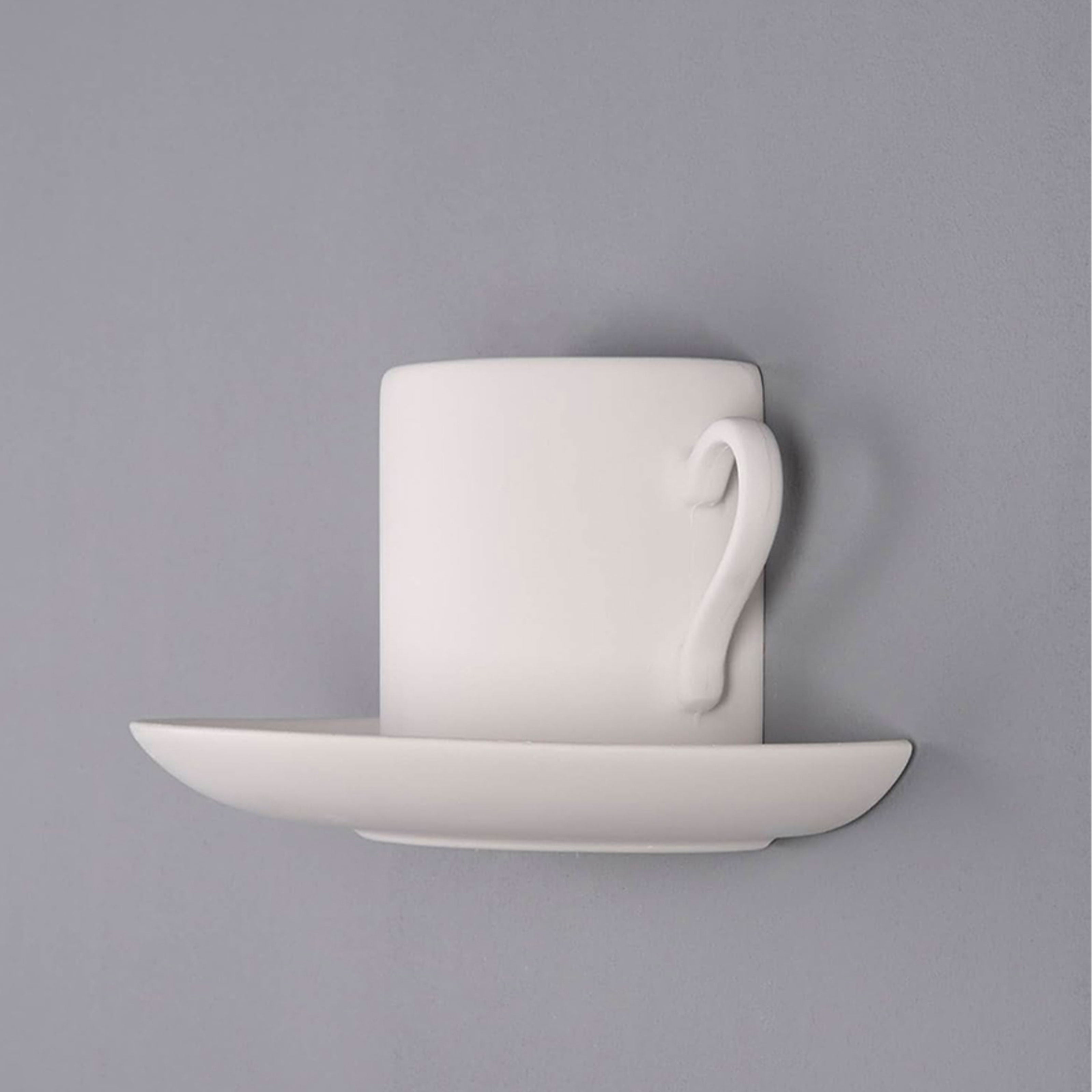 *STOCK* Applique In Gesso Ceramico TAZZINA 280x140x150mm 40W G9 IP20 - Eternal Parquet