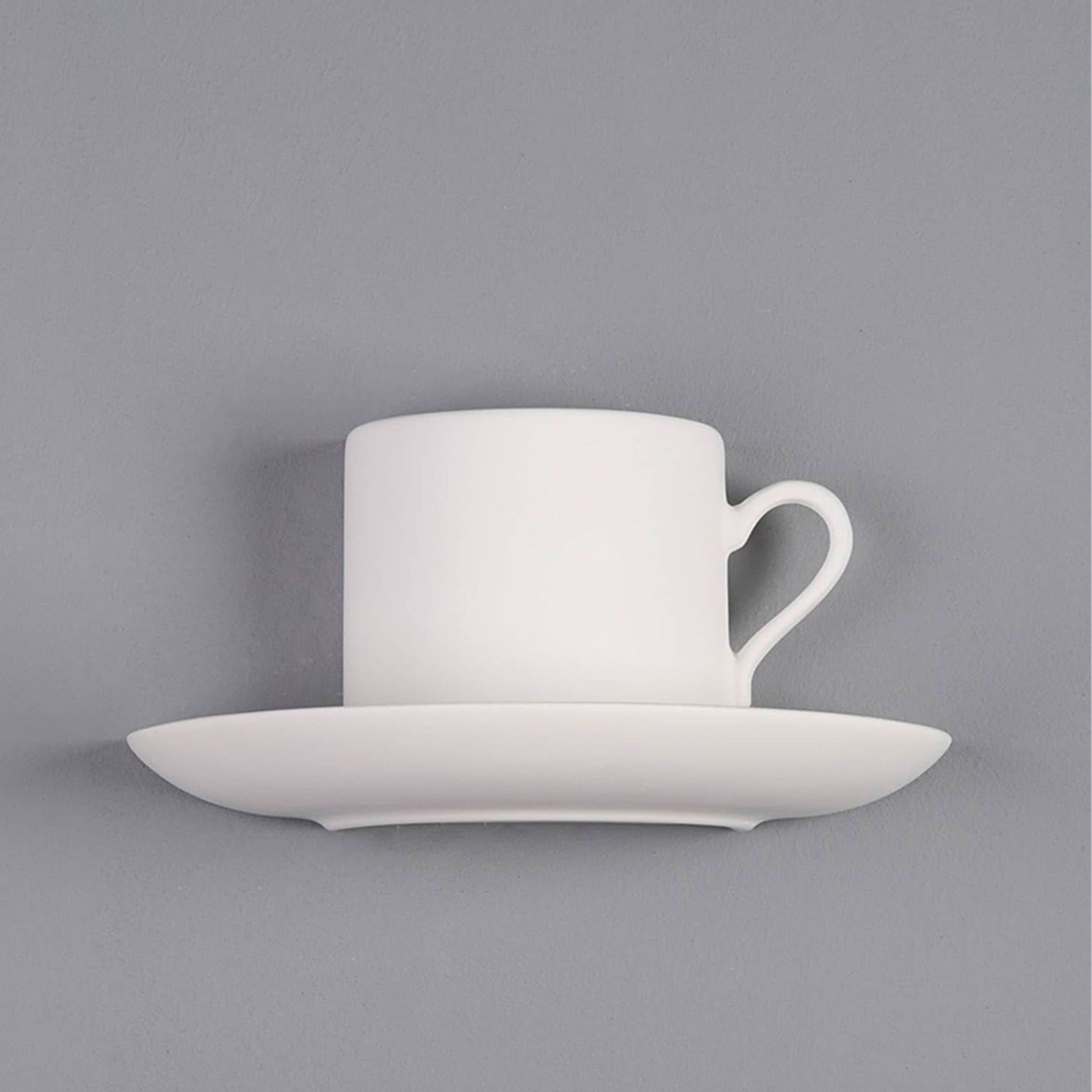 *STOCK* Applique In Gesso Ceramico TAZZINA 280x140x150mm 40W G9 IP20 - Eternal Parquet