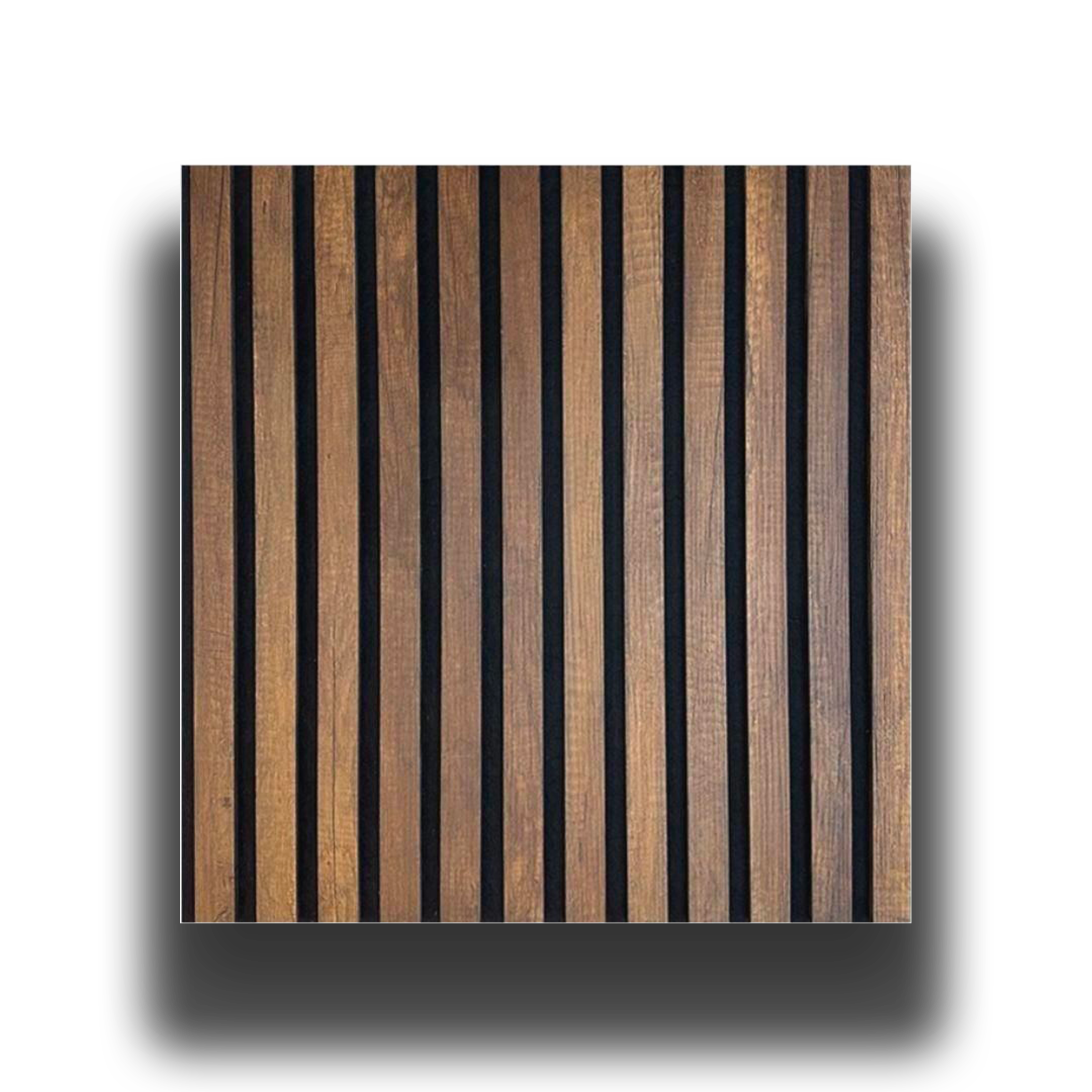 Pannello ACUSTICO Euroacustic Flex (1,65mq) a Lamelli in FIBRA DI LEGNO + feltro mis. 9x600x2750mm varie Texture - Eternal Parquet