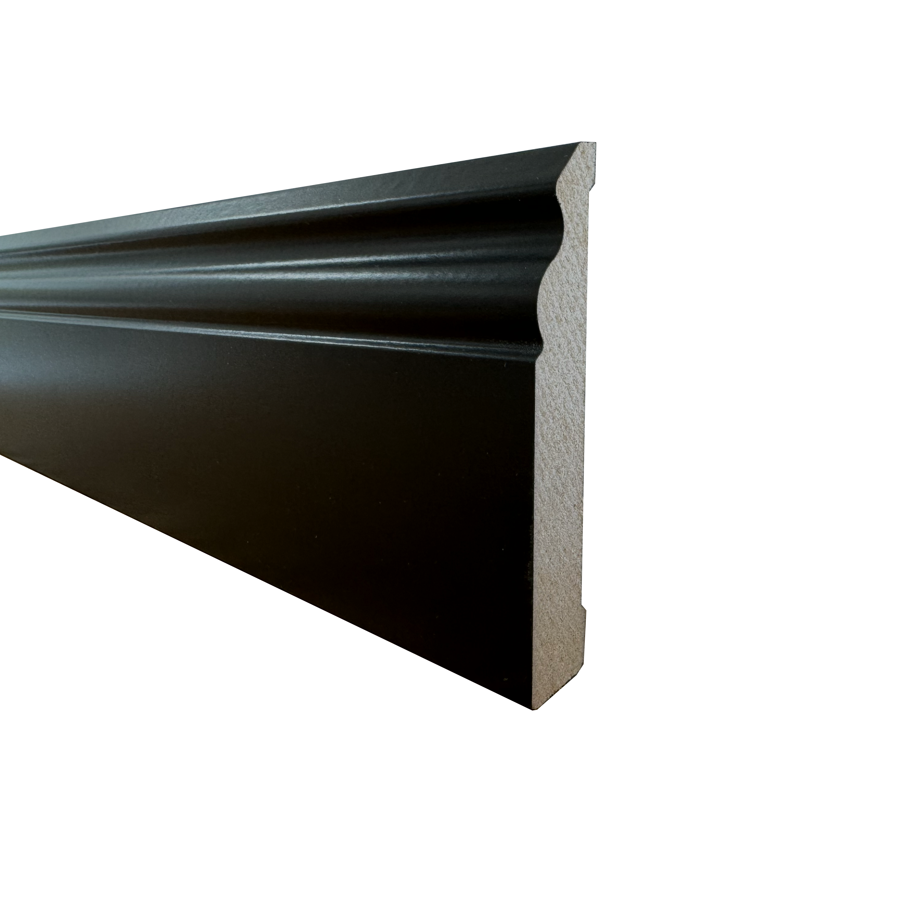 100ml di Battiscopa zoccolino DUCALE TOTAL BLACK 100x15 in fibra di legno NERO - Eternal Parquet