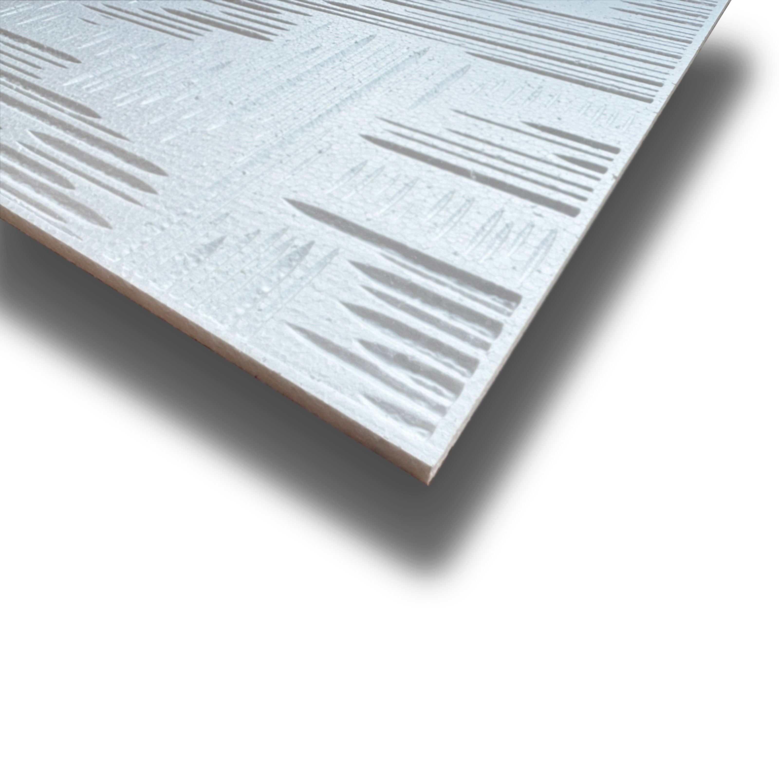 10 o 20mq (40 oppure 80 pezzi) di pannello decorativo a soffitto in polistirene compatto 50x50cm (spess. 1cm) VENA - Eternal Parquet