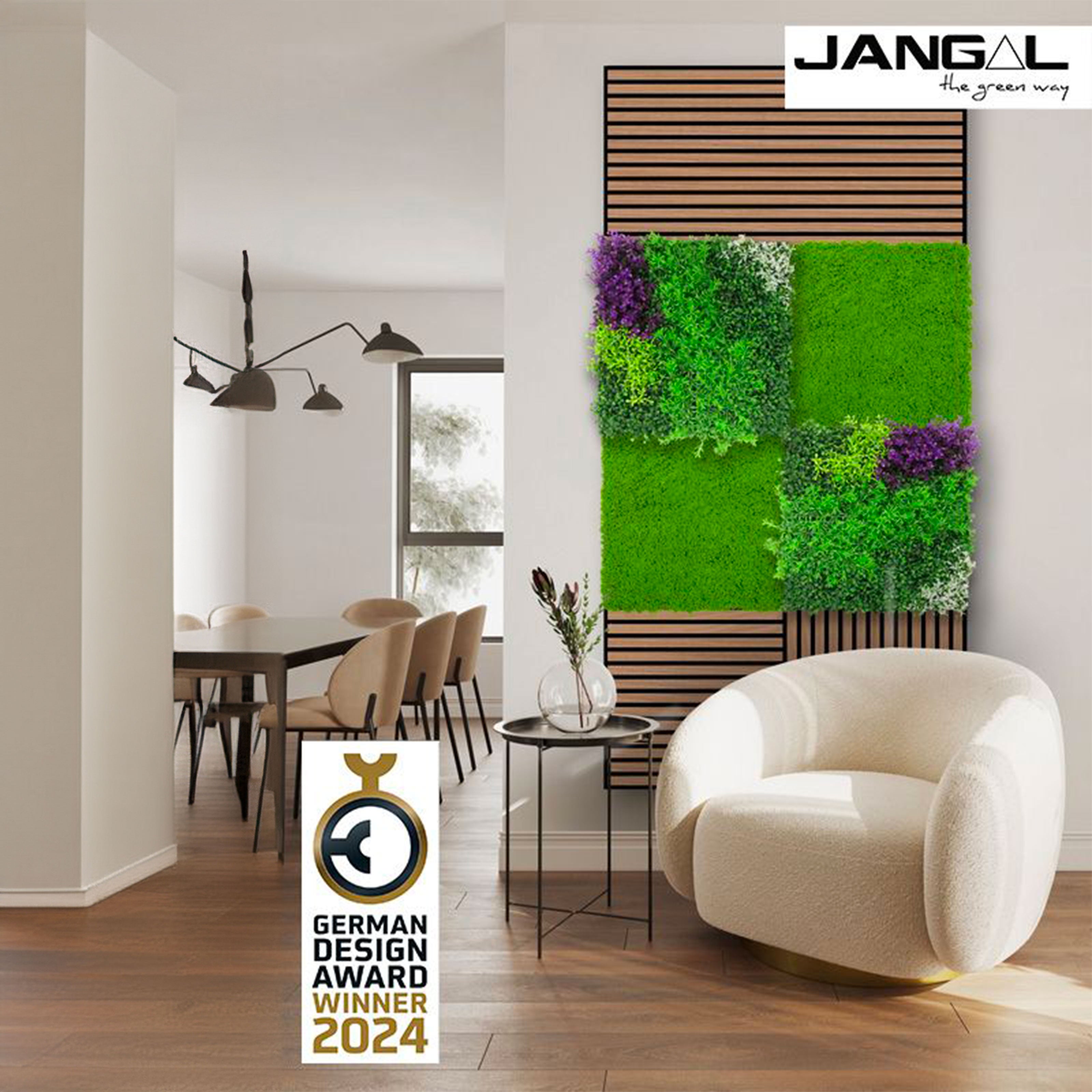 JANGAL Pannelli acustici Modulabili in FLORA sintetica ULTRAREALISTICA 52x52cm mod. VIOLET - Eternal Parquet