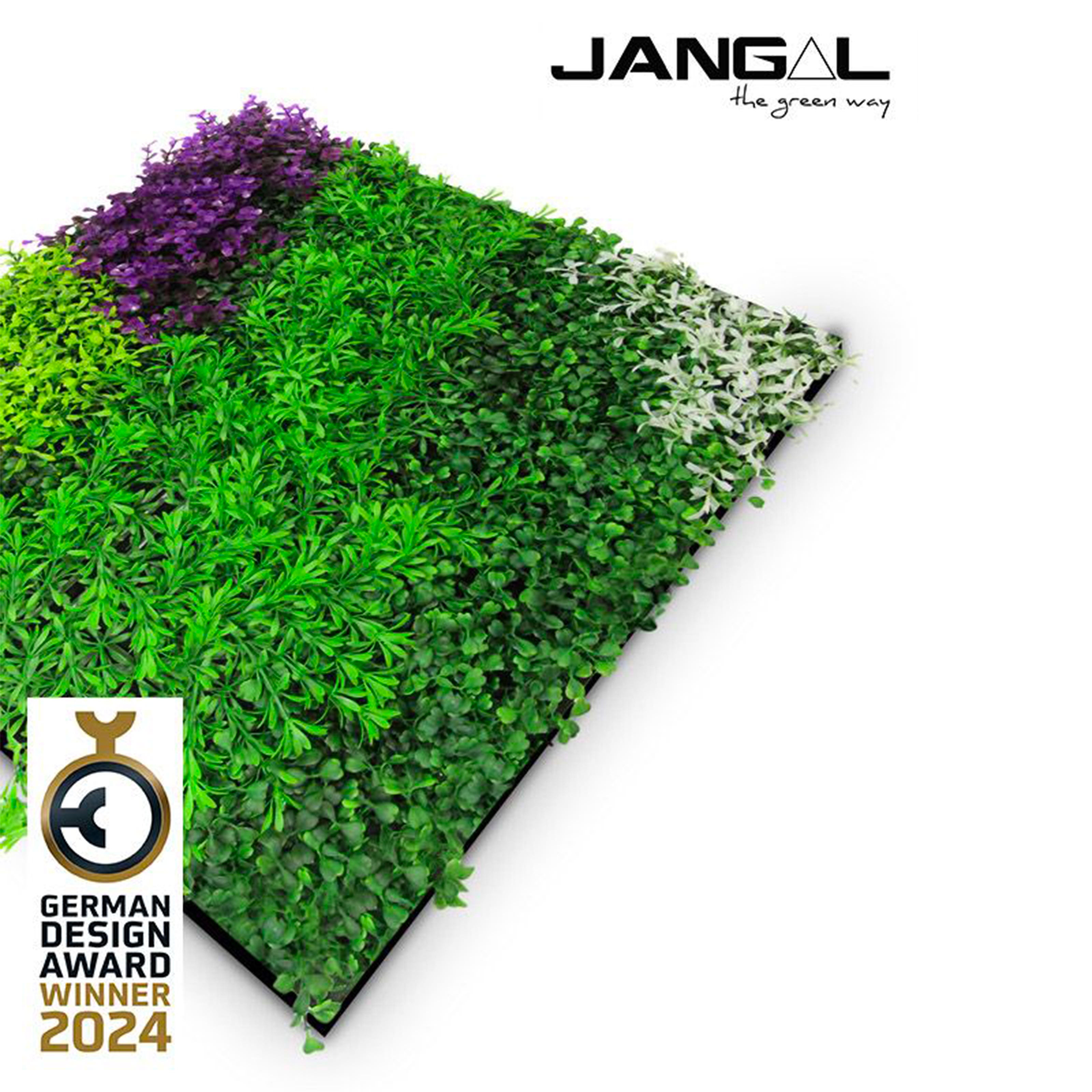 JANGAL Pannelli acustici Modulabili in FLORA sintetica ULTRAREALISTICA 52x52cm mod. VIOLET - Eternal Parquet