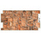 Pannelli 3D Rivestimento a parete in PVC effetto pietra ROSSA NATURALE Realistici e isolanti. - Eternal Parquet