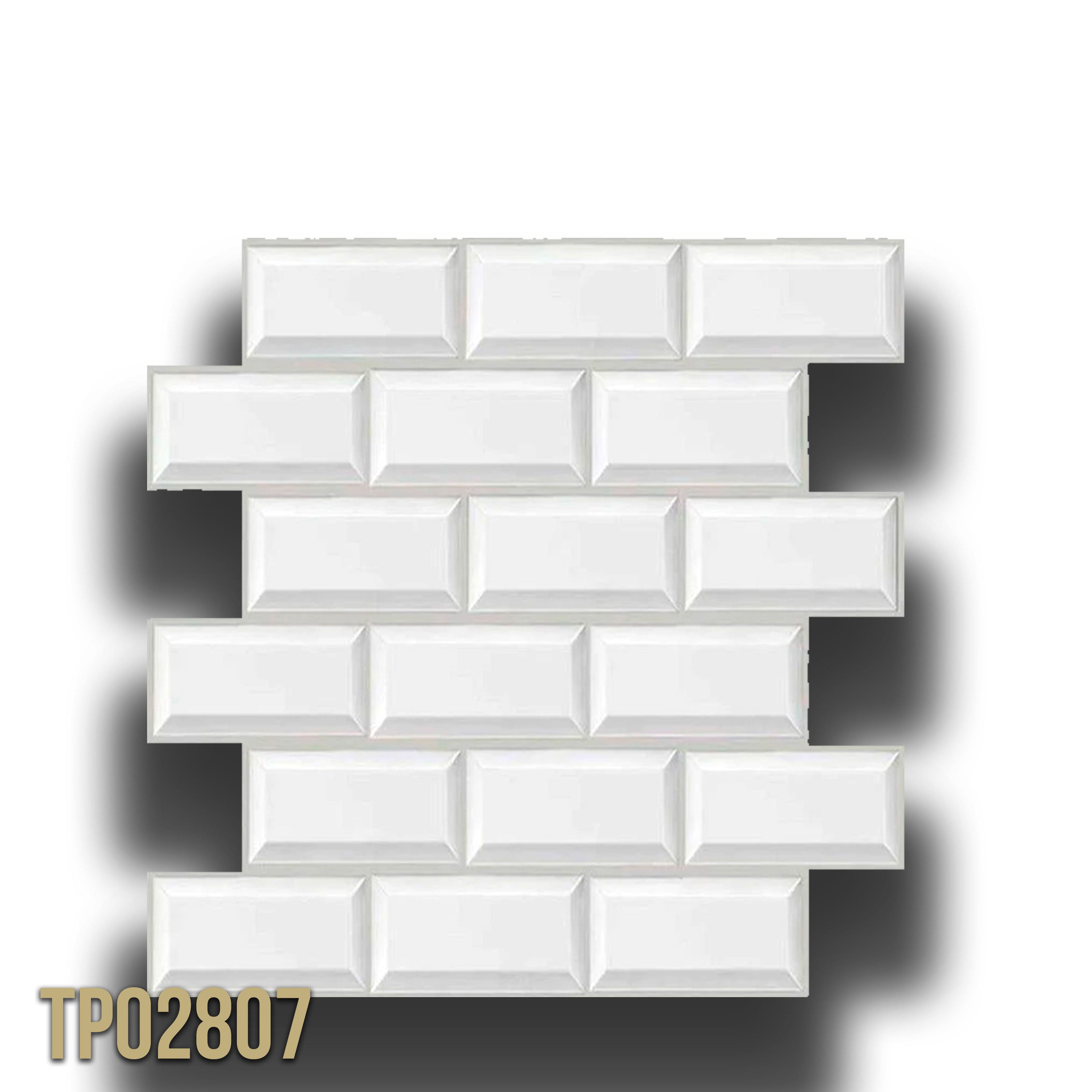 pacco da 4 Pannelli 3D Autoadesivi in PVC 30X30cm vari decori ultrarealistici ideali per bagni e cucine - Eternal Parquet