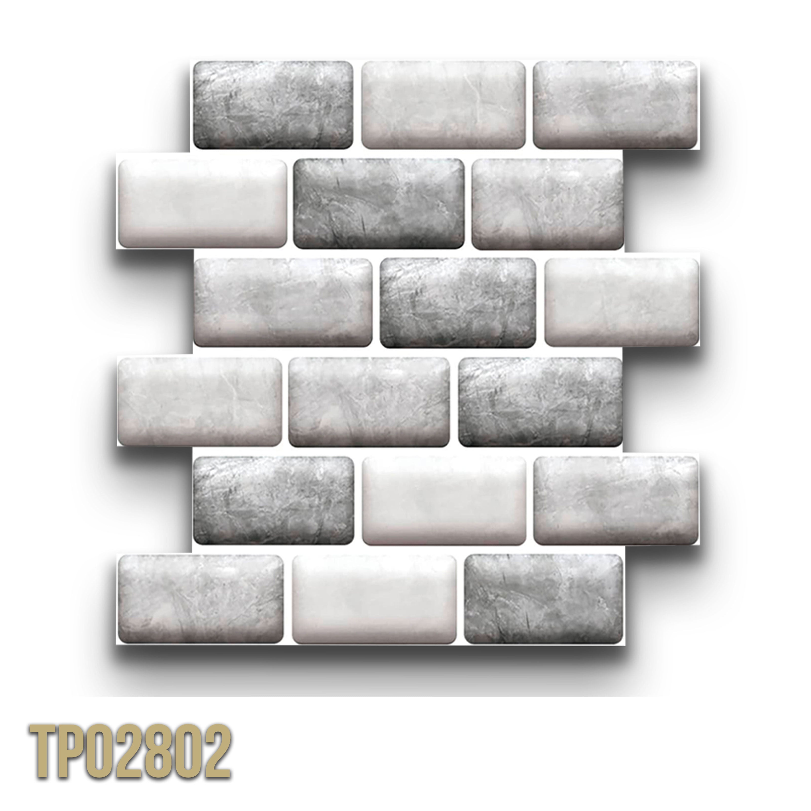 pacco da 4 Pannelli 3D Autoadesivi in PVC 30X30cm vari decori ultrarealistici ideali per bagni e cucine - Eternal Parquet