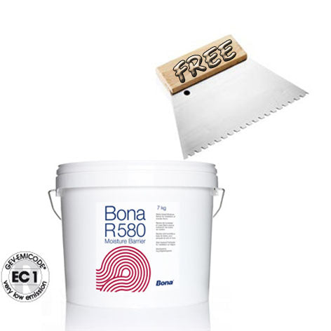 secchio da 7kg di BONA R580 primer/barriera antiumidità monocomponente silanico + spatola omaggio - Eternal Parquet
