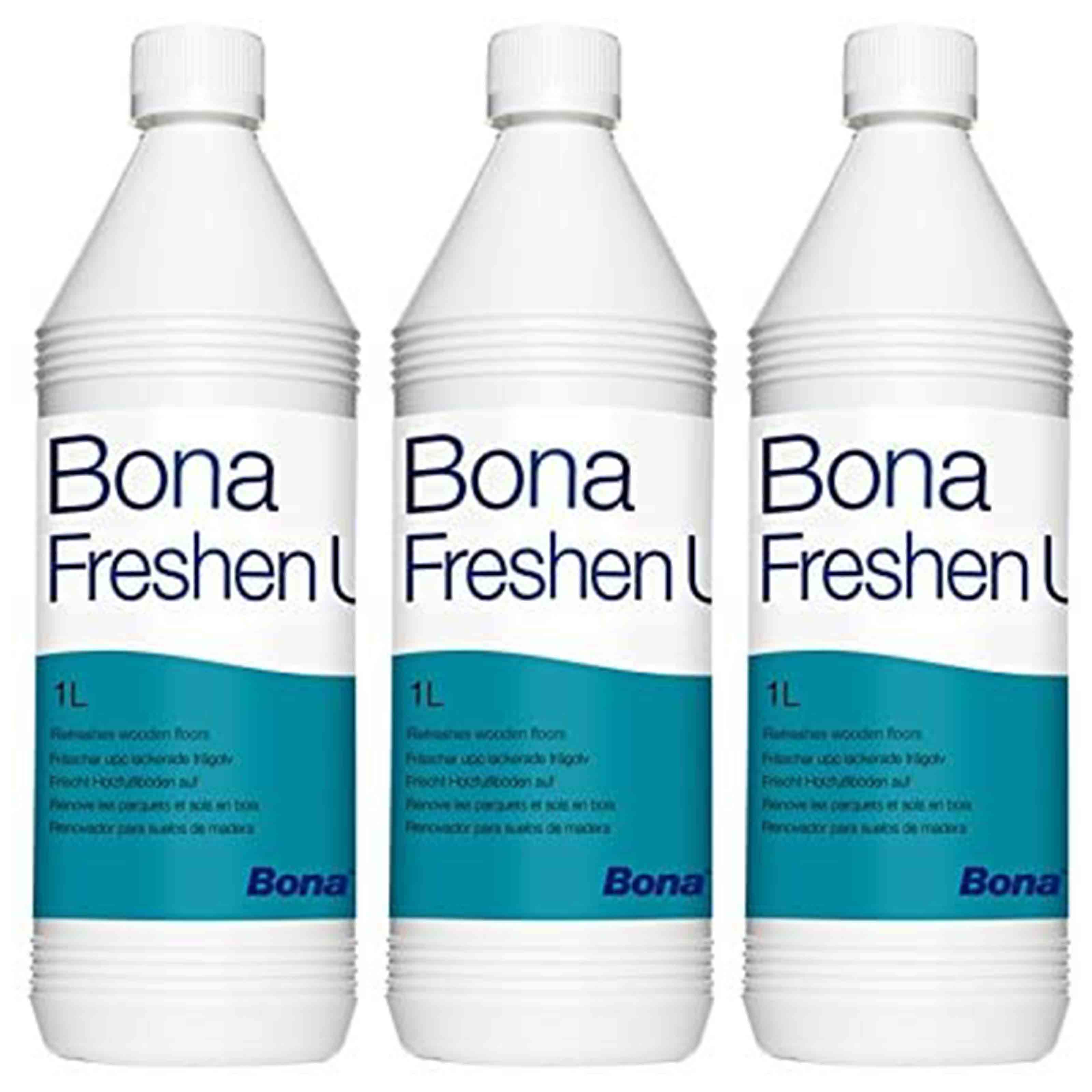 3 confezioni da LT1 di Bona Freshen Up - Ripristina il film protettivo e ridona lucentezza a parquet soggetti ad usura - Eternal Parquet