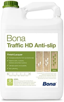 4,95LT di Bona Traffic HD Anti Slip - Vernice all'acqua bicomponente antiscivolo - ideale per ospedali, scale e cucine. - Eternal Parquet