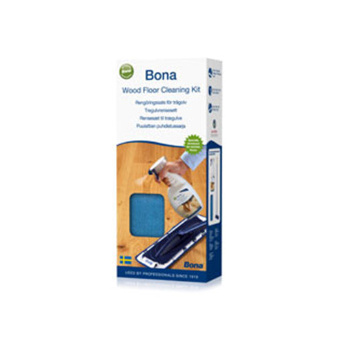 Bona Wood Floor Cleaning 1 Litro + Kit per la manutenzione di tutti i parquet in legno - Eternal Parquet