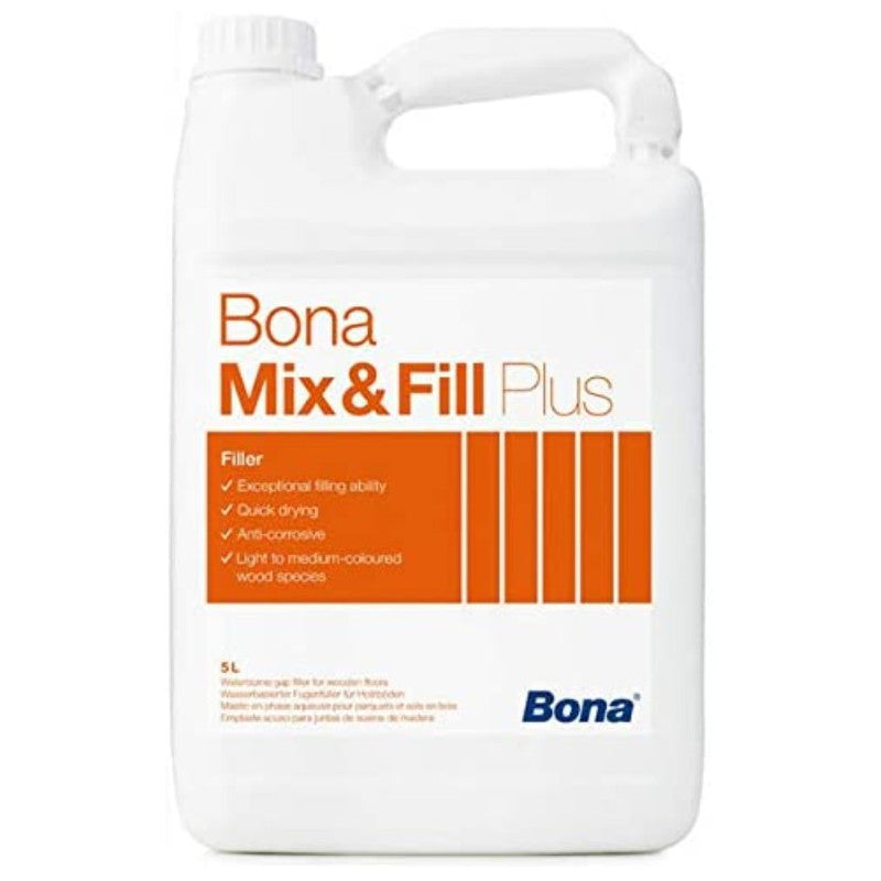 LT5 di Bona MIX&FILL PLUS - stucco all'acqua anticorrosivo e rapido professionale per parquet - Eternal Parquet