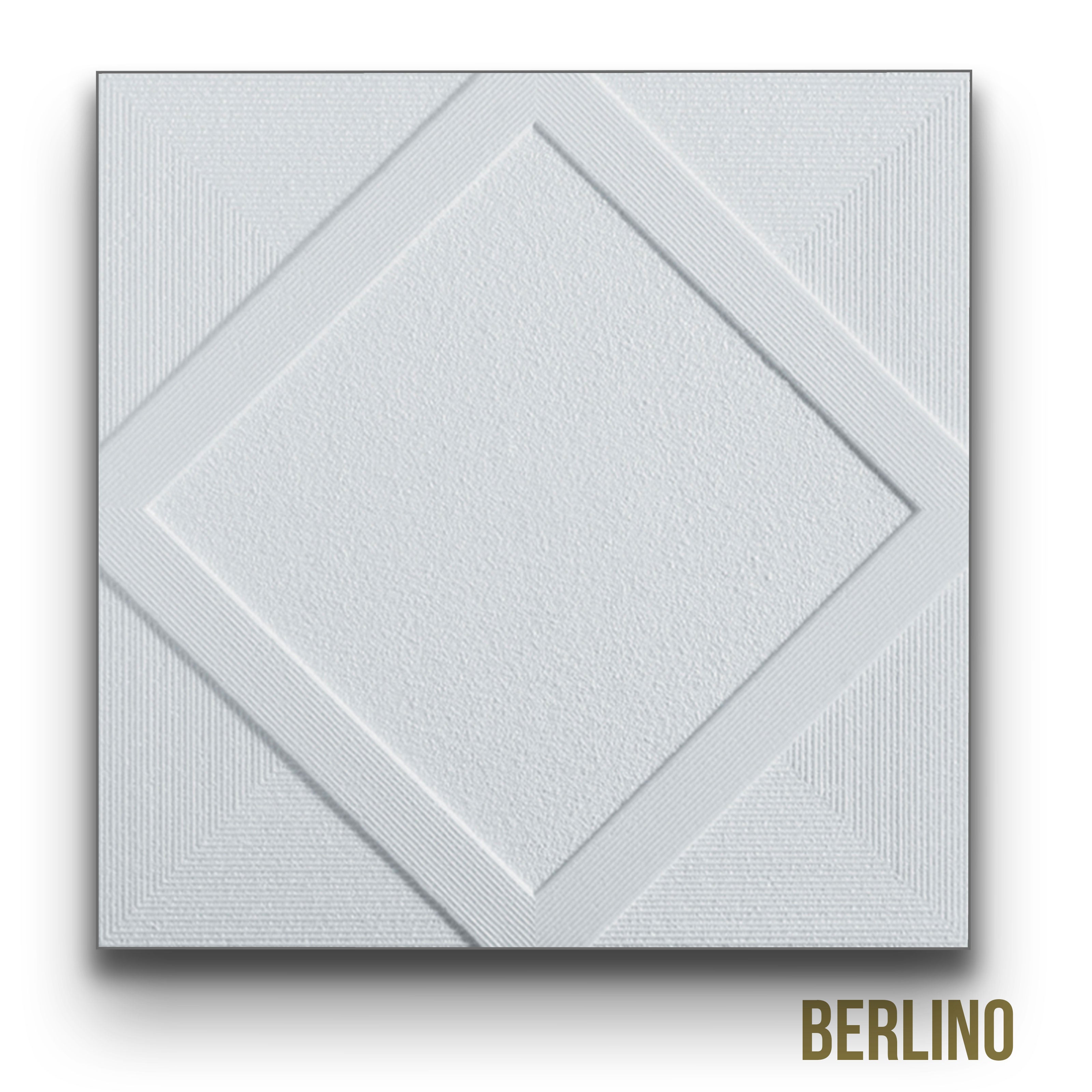 pacchi da 15 o 18mq di pannelli in polistirene a soffitto decorativi 3D isolanti con incastri 50x50cm x 1cm. - Eternal Parquet
