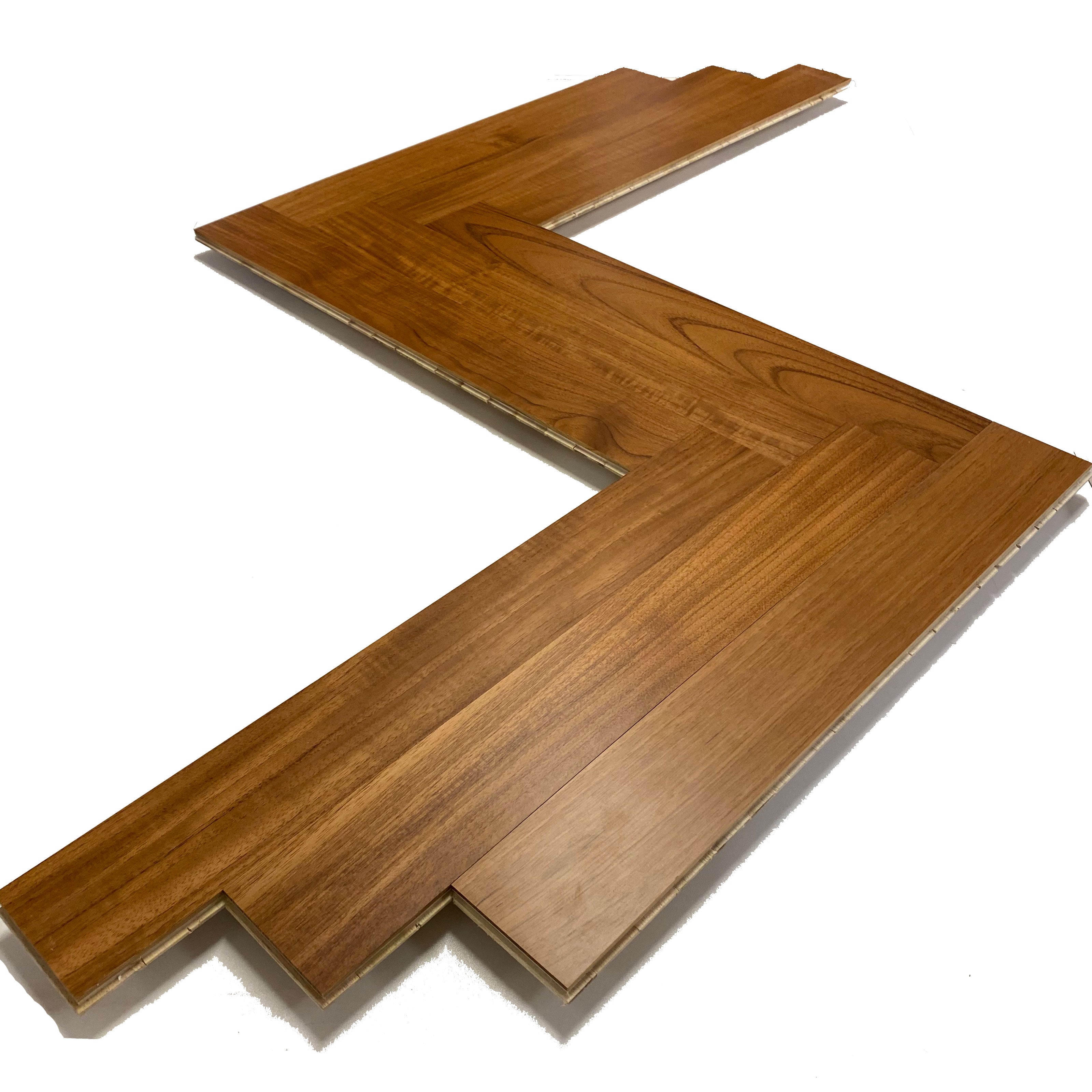 €64,90 Parquet prefinito in Teak Asia 10x70x490 (4mm nobile) semilucido non bisellato anche SPINA - Eternal Parquet