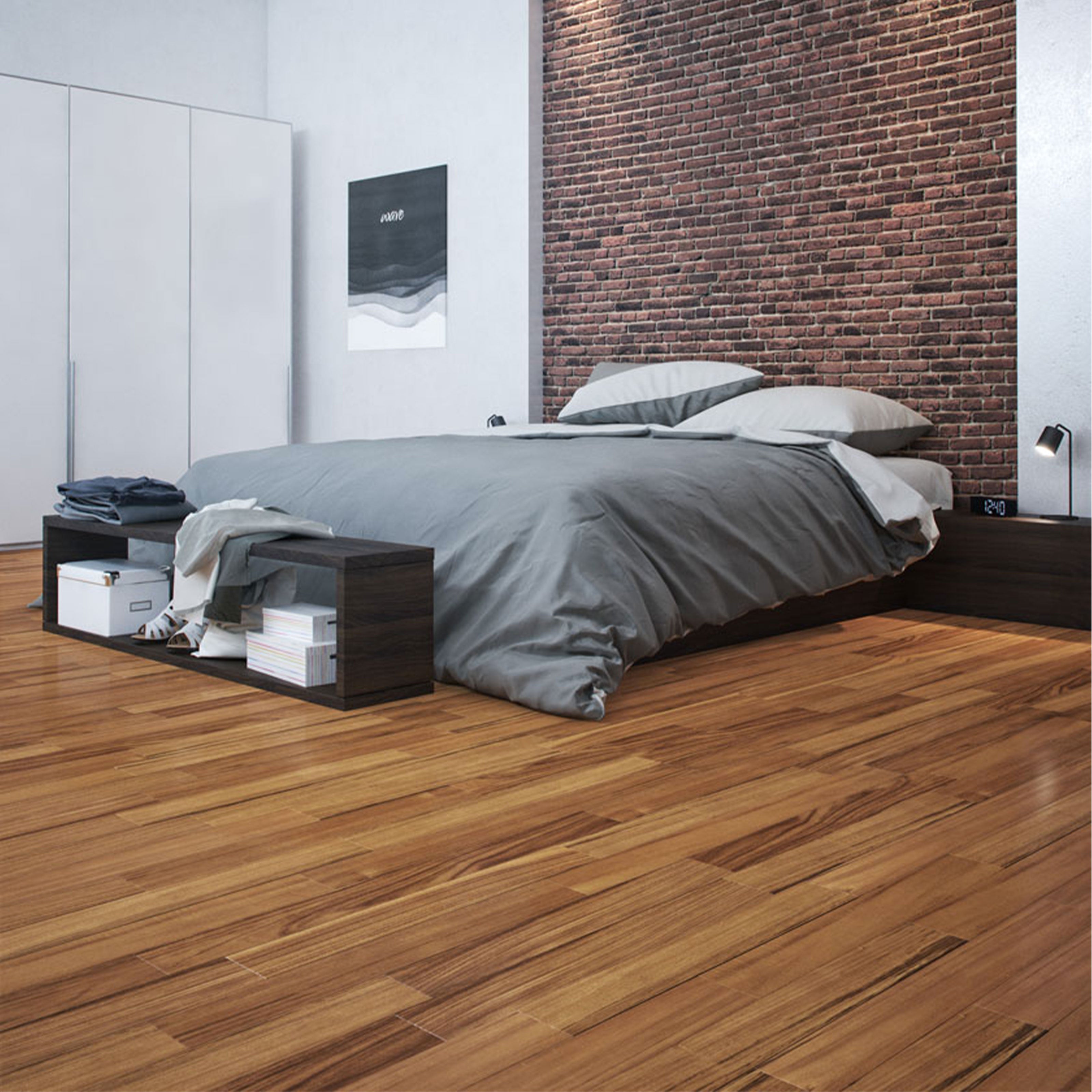€64,90 Parquet prefinito in Teak Asia 10x70x490 (4mm nobile) semilucido non bisellato anche SPINA - Eternal Parquet