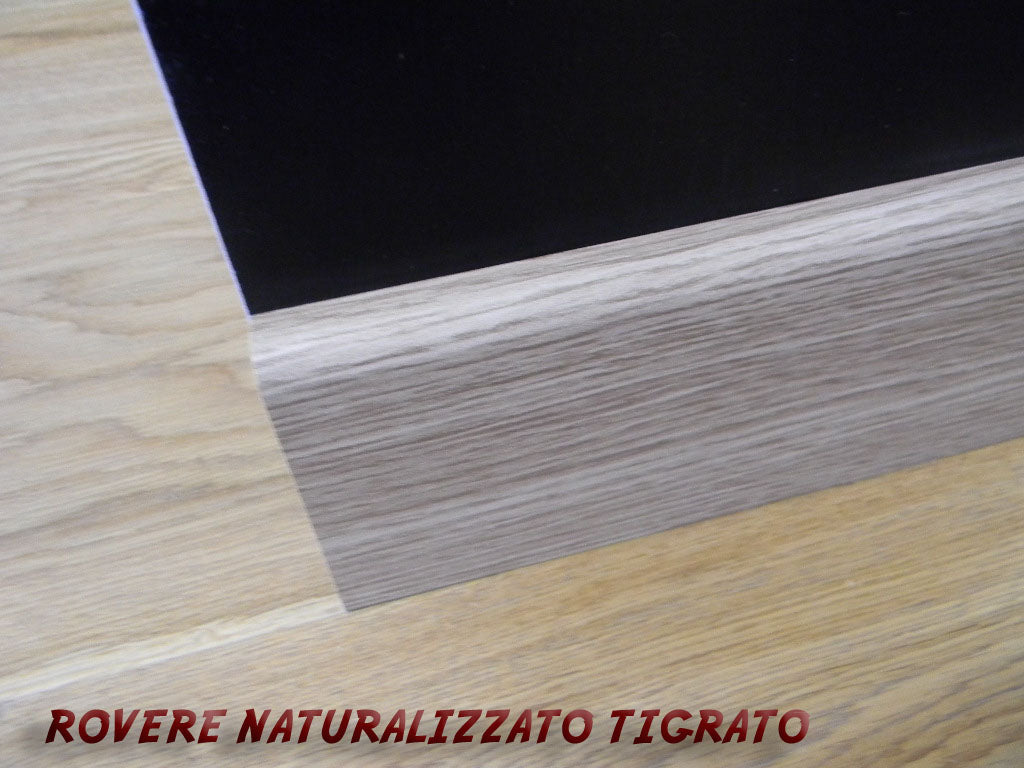 Battiscopa passacavo 1,5x8x240cm in MDF pacco da 48 metri lineari Eternal Parquet