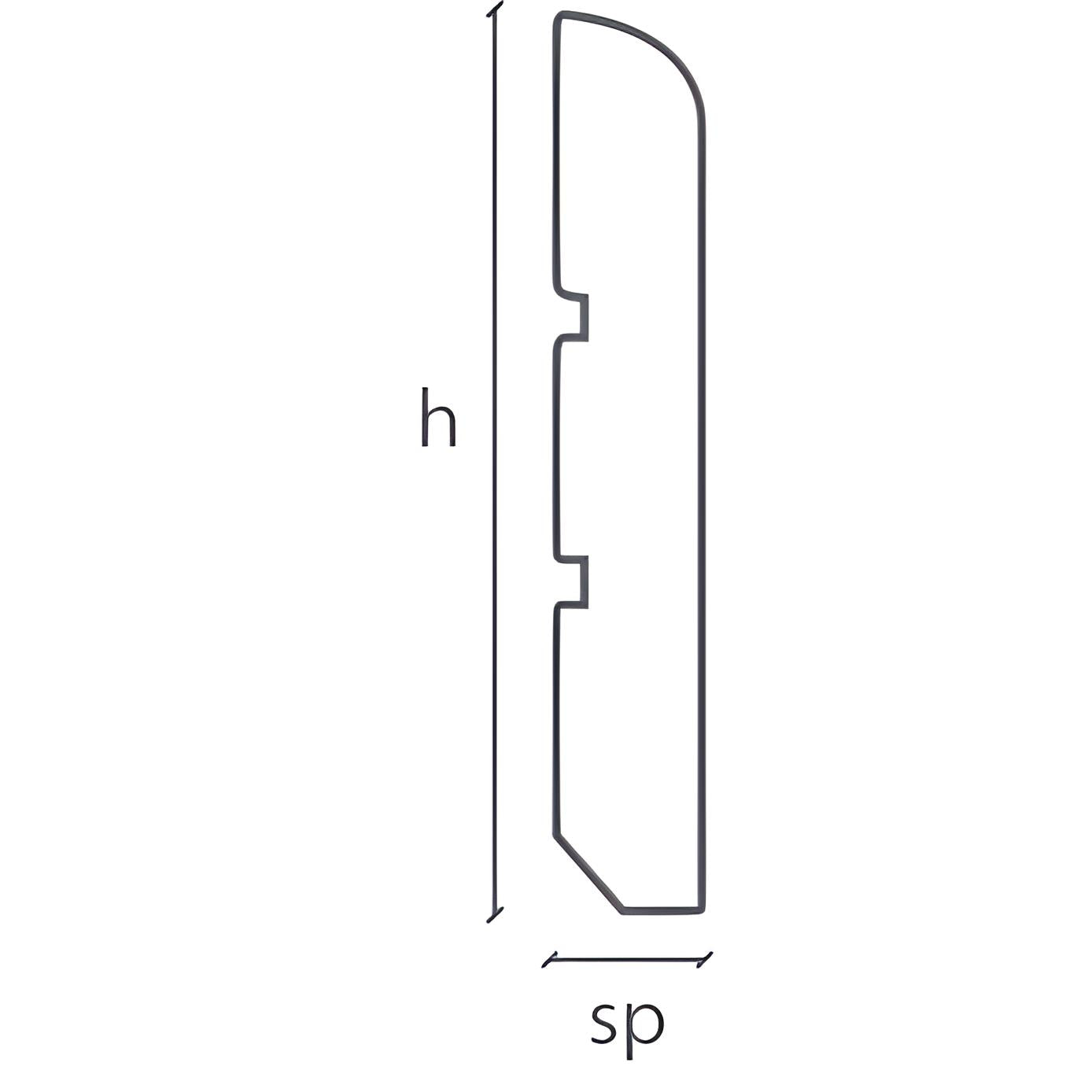 96ML di Battiscopa BC Classico In legno massiccio MASSELLO 95x10 tutto in essenza - Eternal Parquet