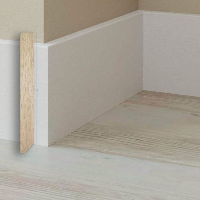 96ML BATTISCOPA in legno MASSELLO SQUADRATO MODERNO 120X14 - Eternal Parquet