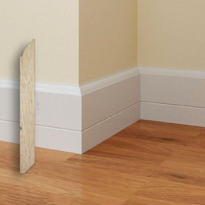 96ML BATTISCOPA legno MASSICCIO/MASSELLO NUOVA FIRENZE 130X15 - Eternal Parquet