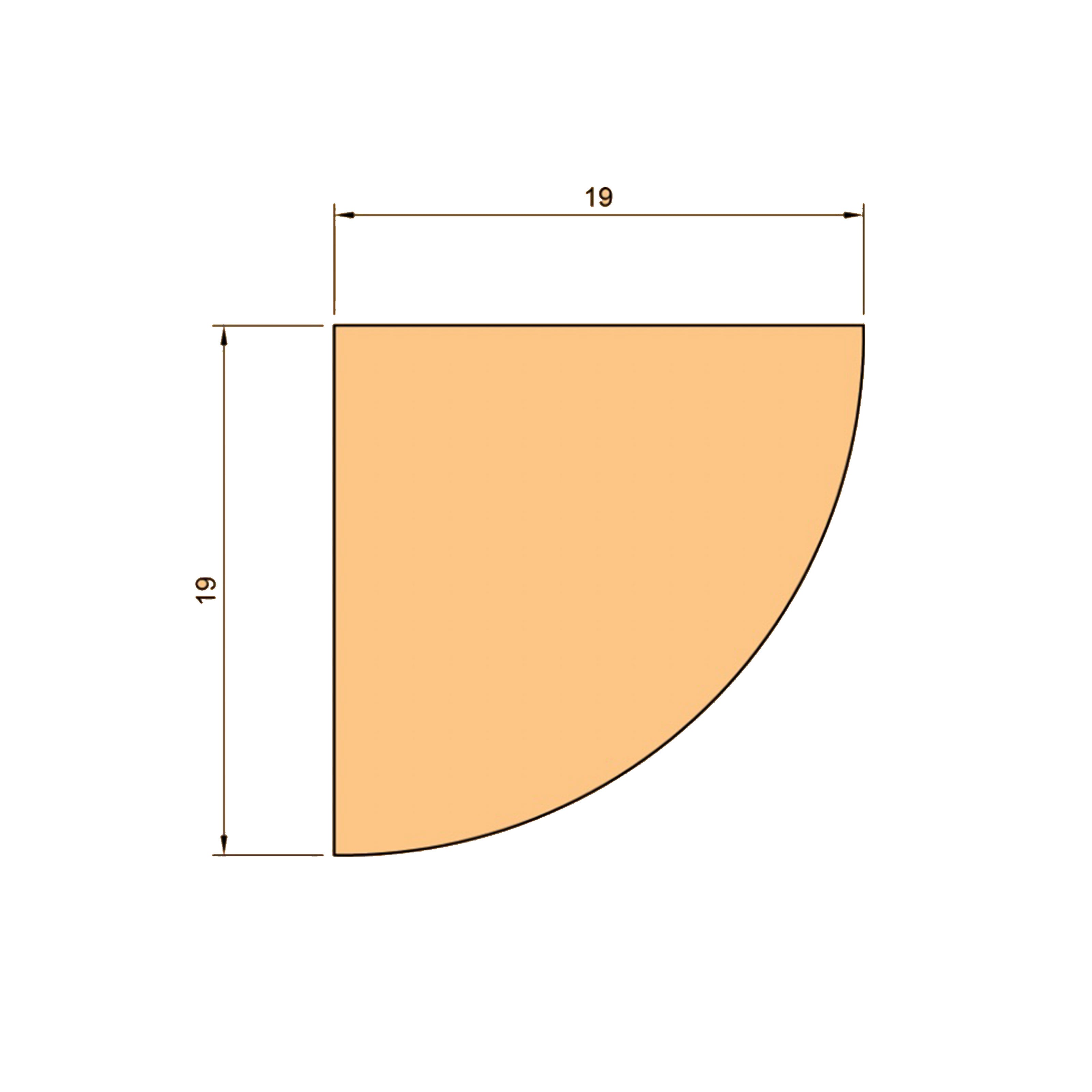 Basolino in POLIMERI EqualWood HI-TEC 19x19x2000mm Allumino, bianco e altre essenze - Eternal Parquet