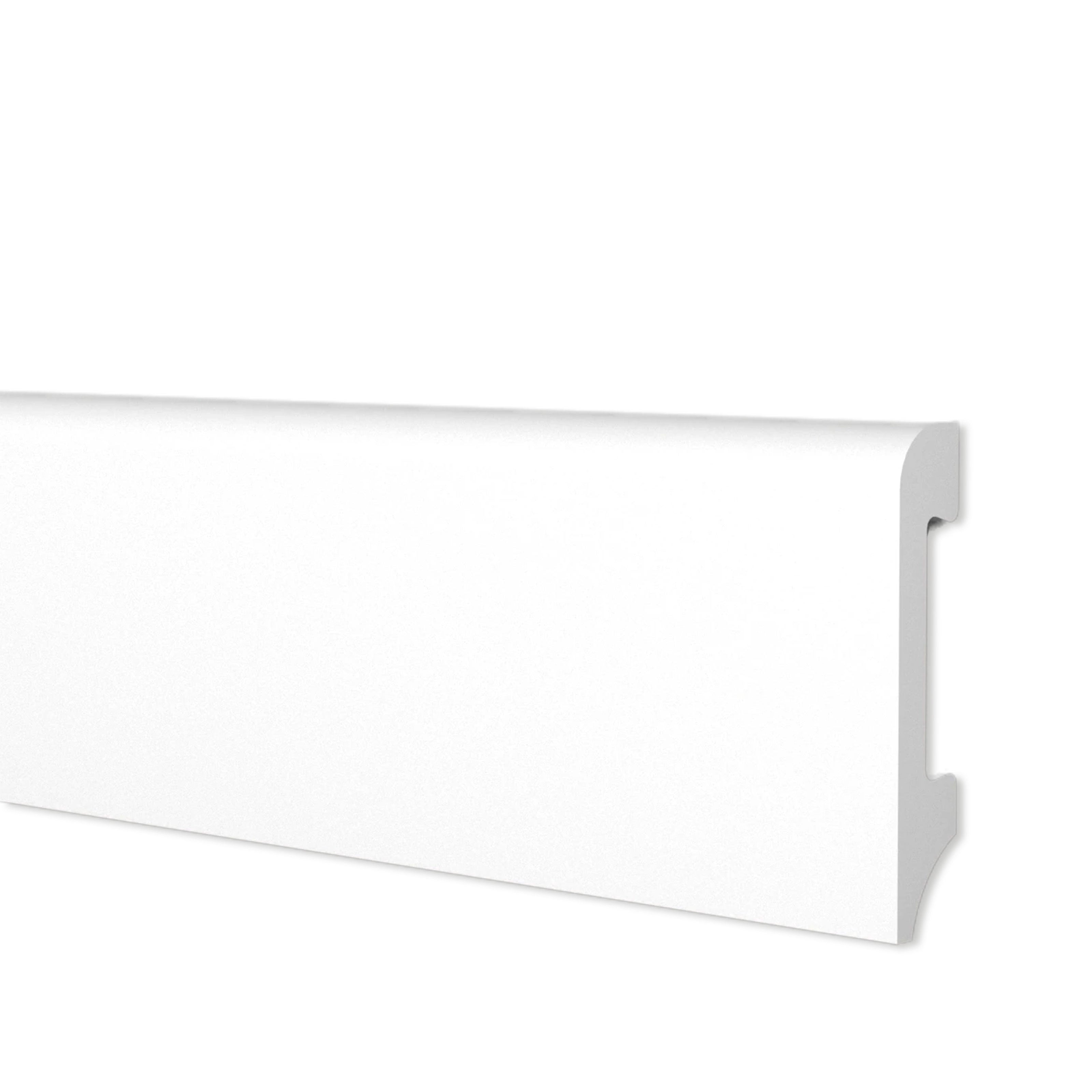 Battiscopa BC Spazzolato in POLIMERI EqualWood HI-TEC 75x14mm Nero, Bianco, Alluminio ecc. - Eternal Parquet