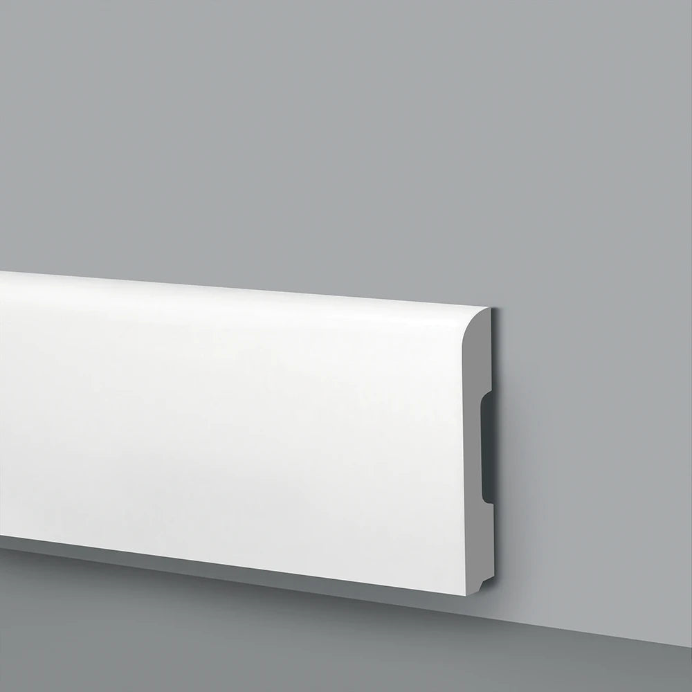 78ml Bancale di Battiscopa BC Spazzolato in POLIMERI EqualWood HI-TEC 68x10mm Bianco, Alluminio ecc. - Eternal Parquet