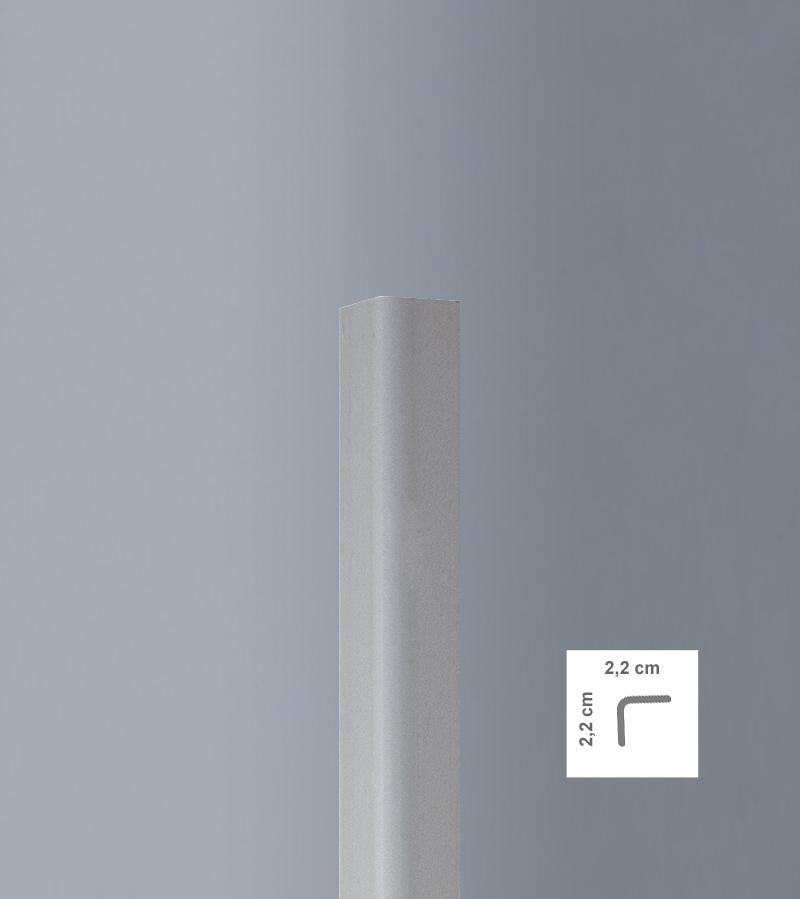 Pacco da 50ml Profilo angolare da MT 2,50 Paraspigolo esterno torello PVC 30X30 - Eternal Parquet