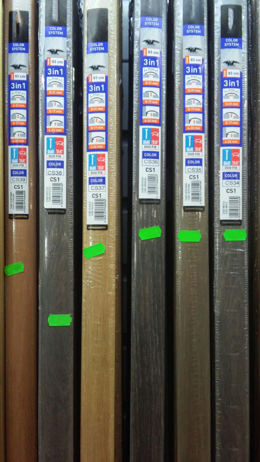 Profilo in Alluminio per parquet e laminati in 34 decori posa 2in1 da 93cm 3in1 (di compensazione o dilatazione , a scendere, di chiusura) (biadesivo e tasselli) - Eternal Parquet