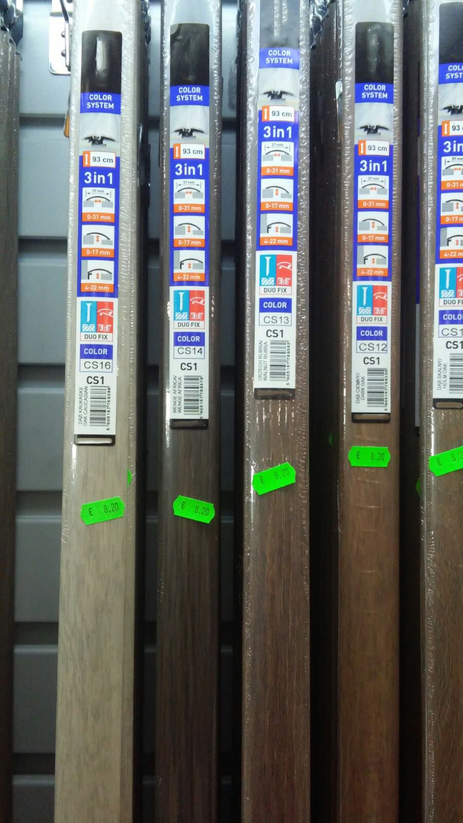 Profilo in Alluminio per parquet e laminati in 34 decori posa 2in1 da 93cm 3in1 (di compensazione o dilatazione , a scendere, di chiusura) (biadesivo e tasselli) - Eternal Parquet