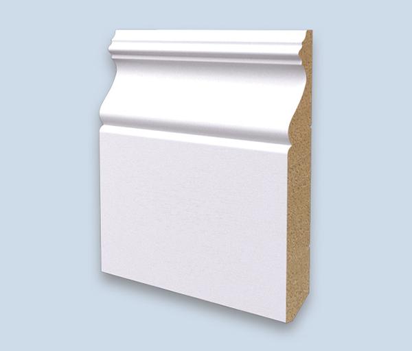 BATTISCOPA in legno MASSELLO ZOCCOLINO DUCALE 160X19 laccato bianco - Eternal Parquet