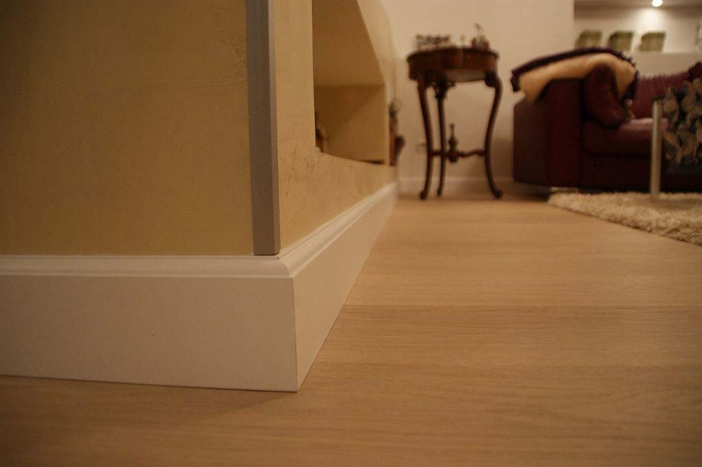 BATTISCOPA in MDF Zoccolino BIANCO DUCALE CLASSICO 60X15 (asta 2420mm) - Eternal Parquet