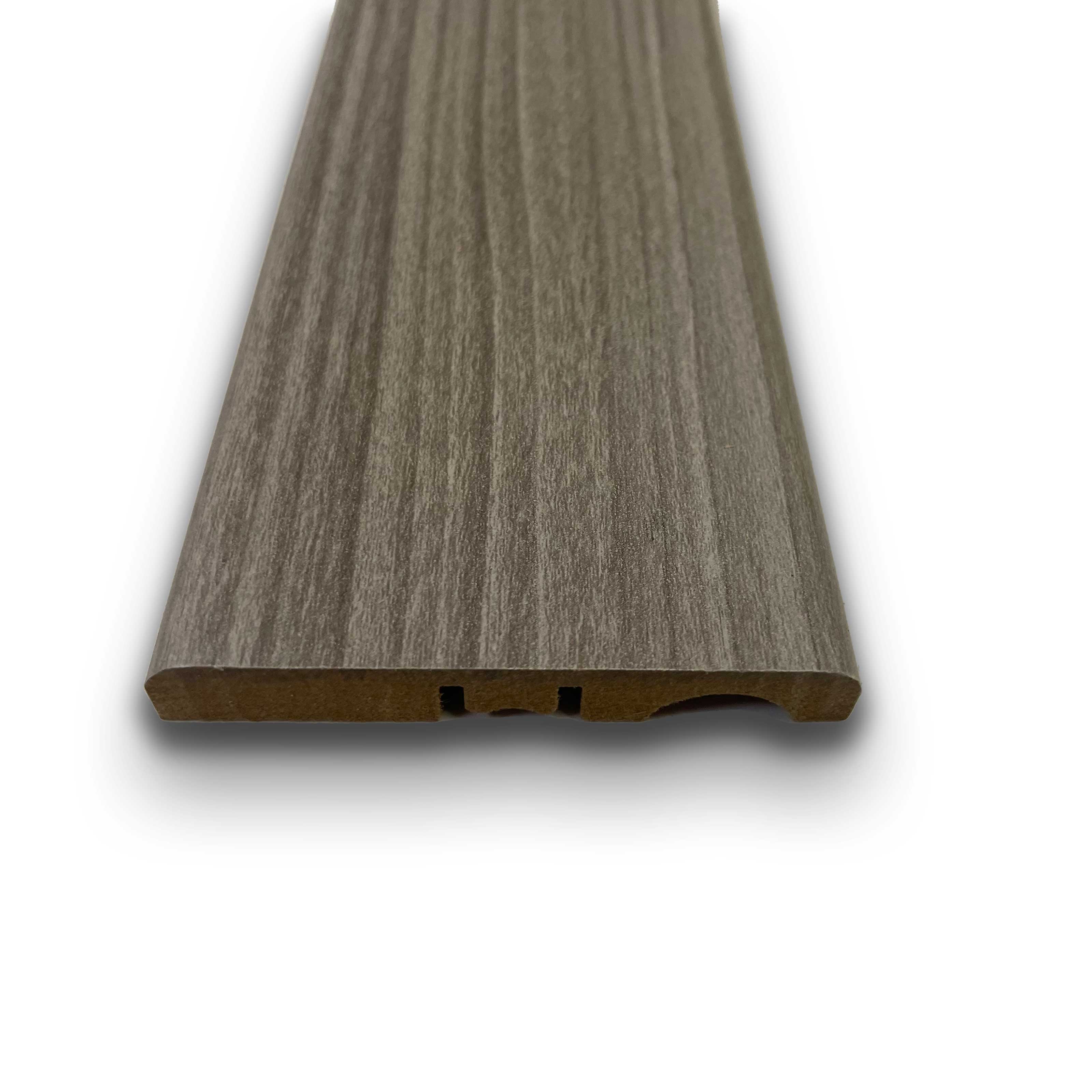 ***MEGA STOCK*** 2in1 MOSTRINA COPRIFILO BATTISEDIA in Fibra di legno 70X10 ROVERE GREY - Eternal Parquet