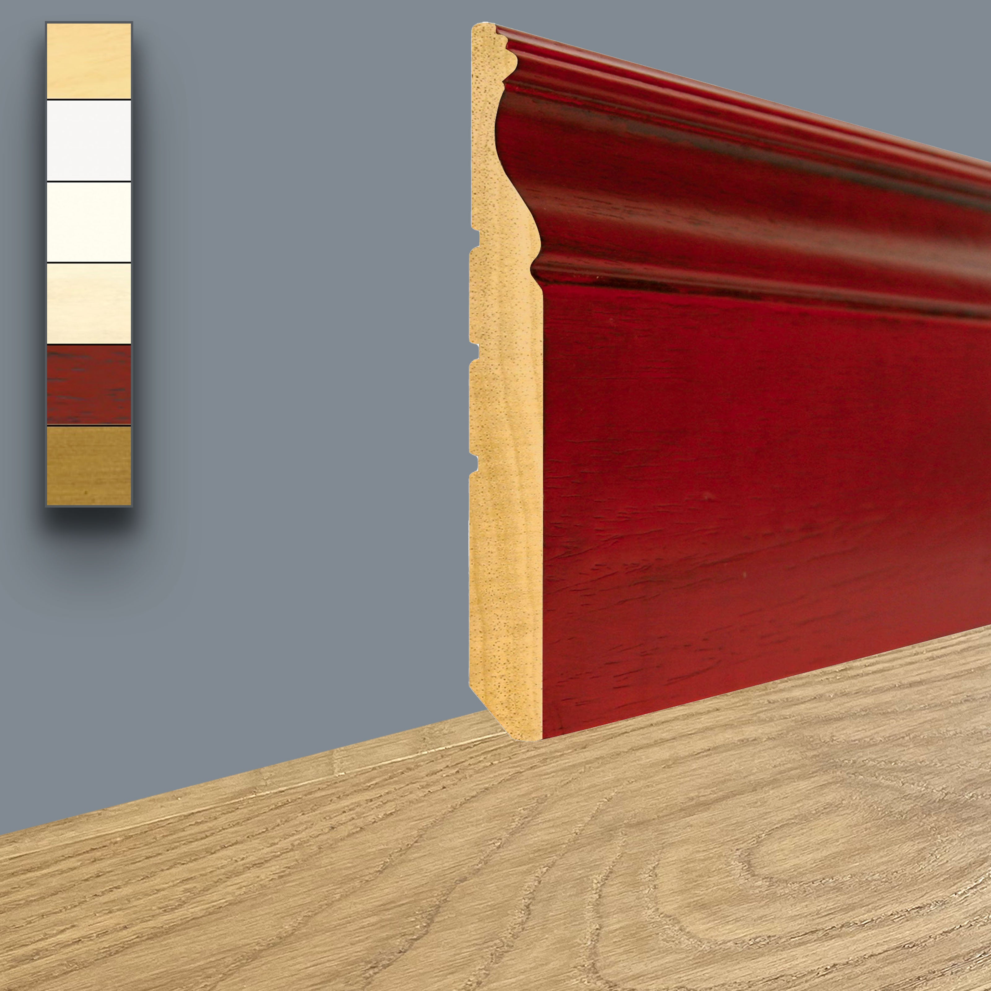 96ML di BATTISCOPA LIBERTY IN LEGNO MASSELLO 140X16mm finiture Classiche anticate - Eternal Parquet