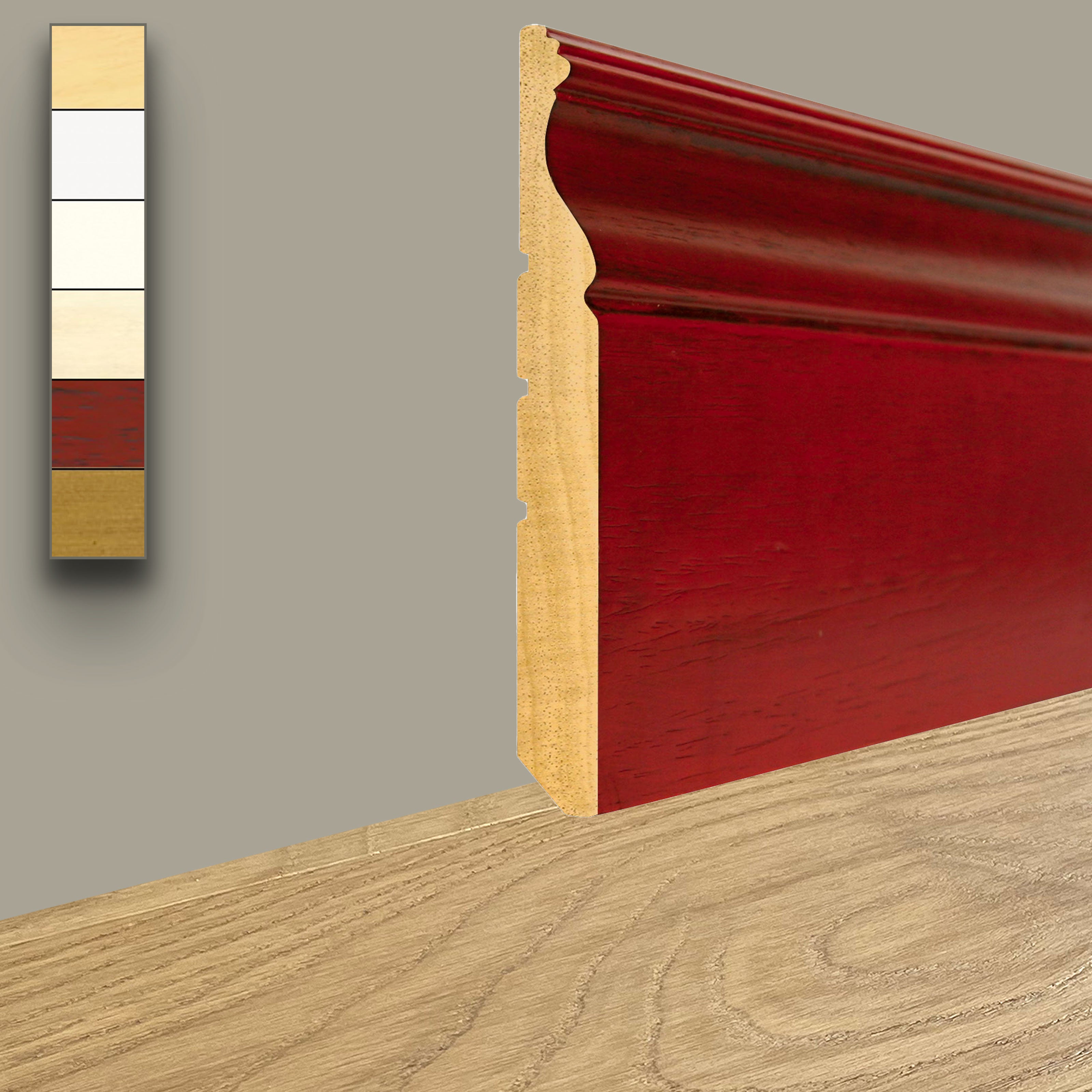 96ML di BATTISCOPA LIBERTY IN LEGNO MASSELLO 140X16mm finiture Classiche anticate - Eternal Parquet