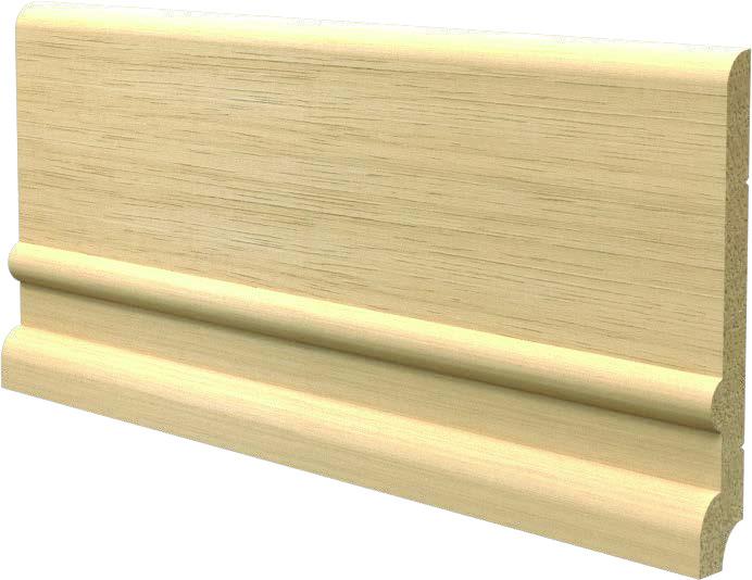 BATTISCOPA legno Zoccolino MASSELLO SUPER ALTO TOSCANO 130X18 BIANCO O GREZZO - Eternal Parquet