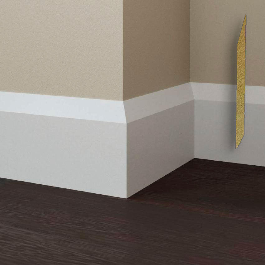 BATTISCOPA Zoccolino in legno MASSELLO PRESIDENZIALE 160X18 BIANCO (prezzo al metro lineare) - Eternal Parquet